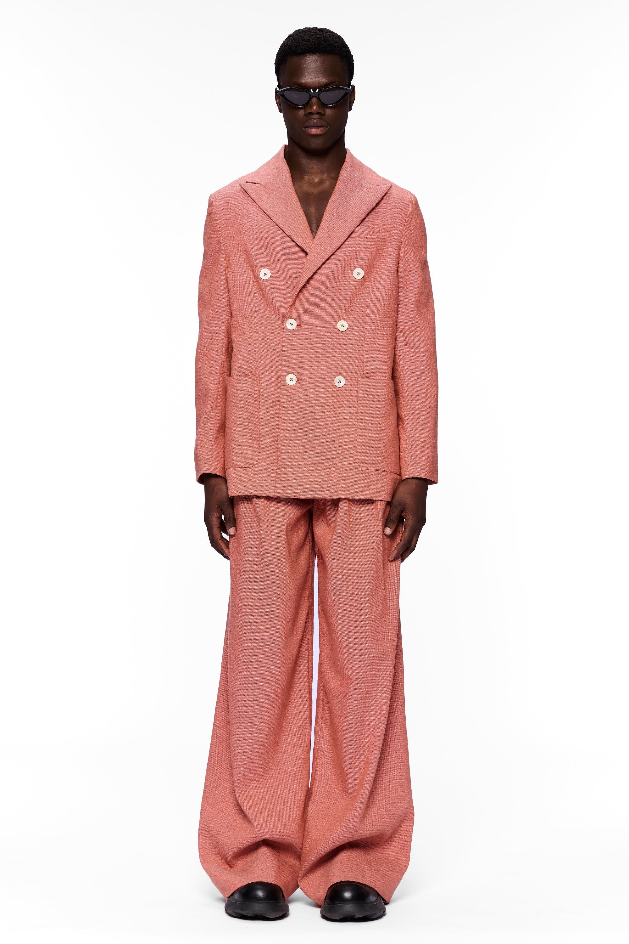 The Double Breasted Blazer : Brick