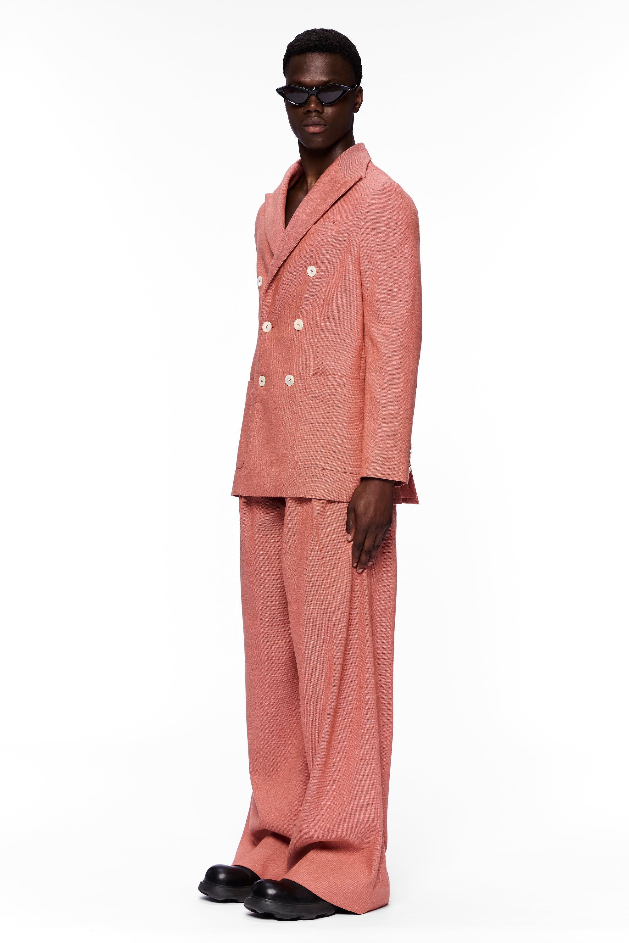 The Double Breasted Blazer : Brick