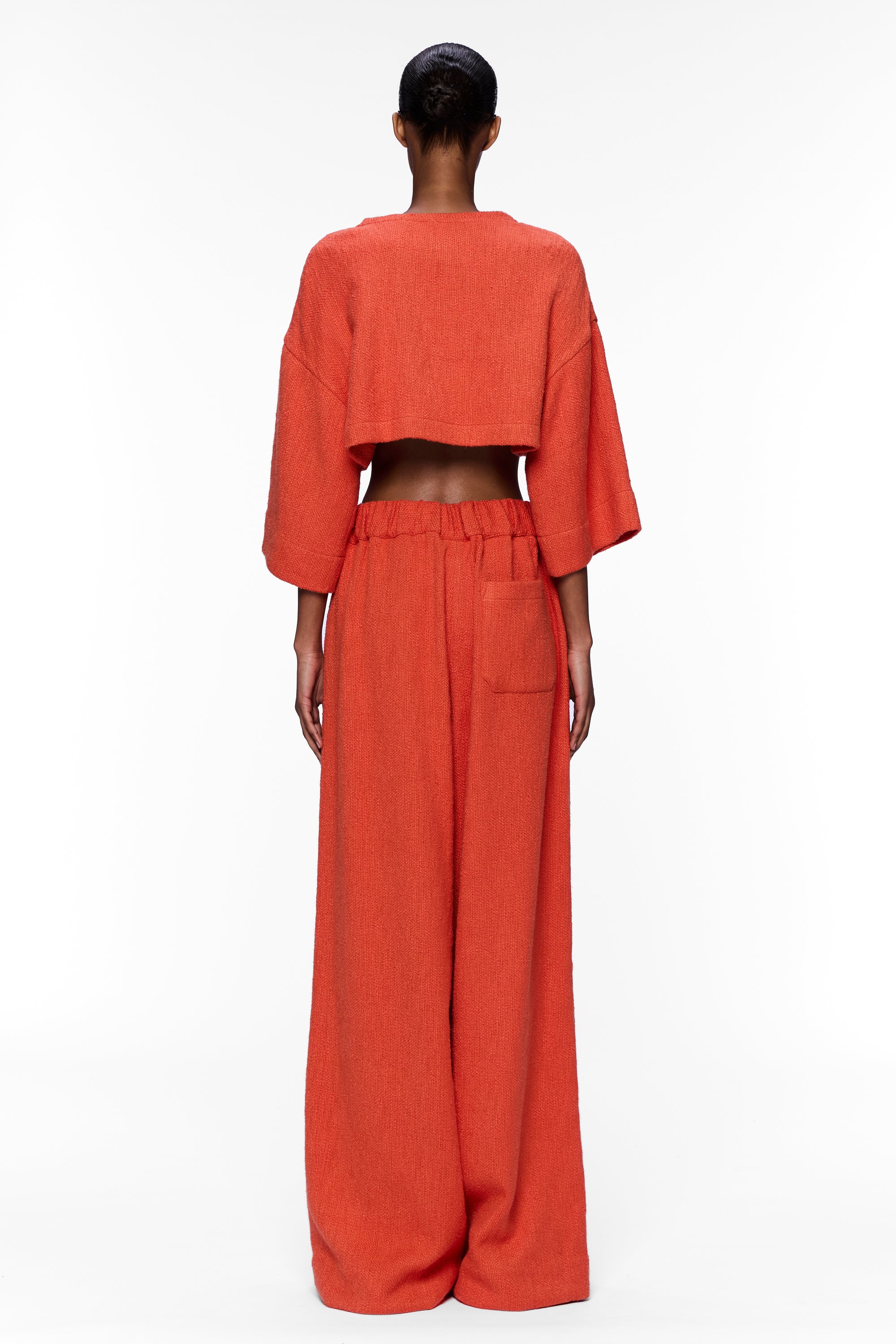 The Cropped T-Shirt : Burnt Orange Flamme