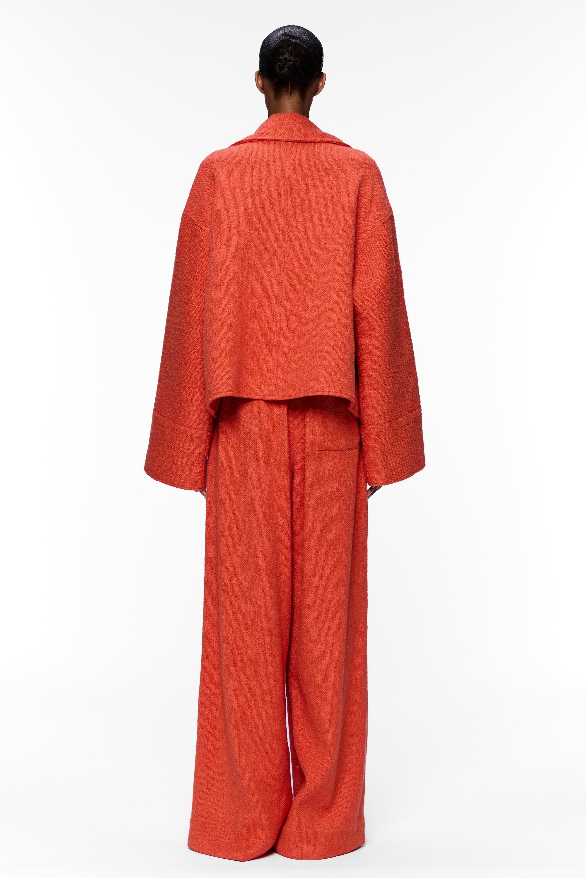 The Cropped Jacket : Burnt Orange Flamme