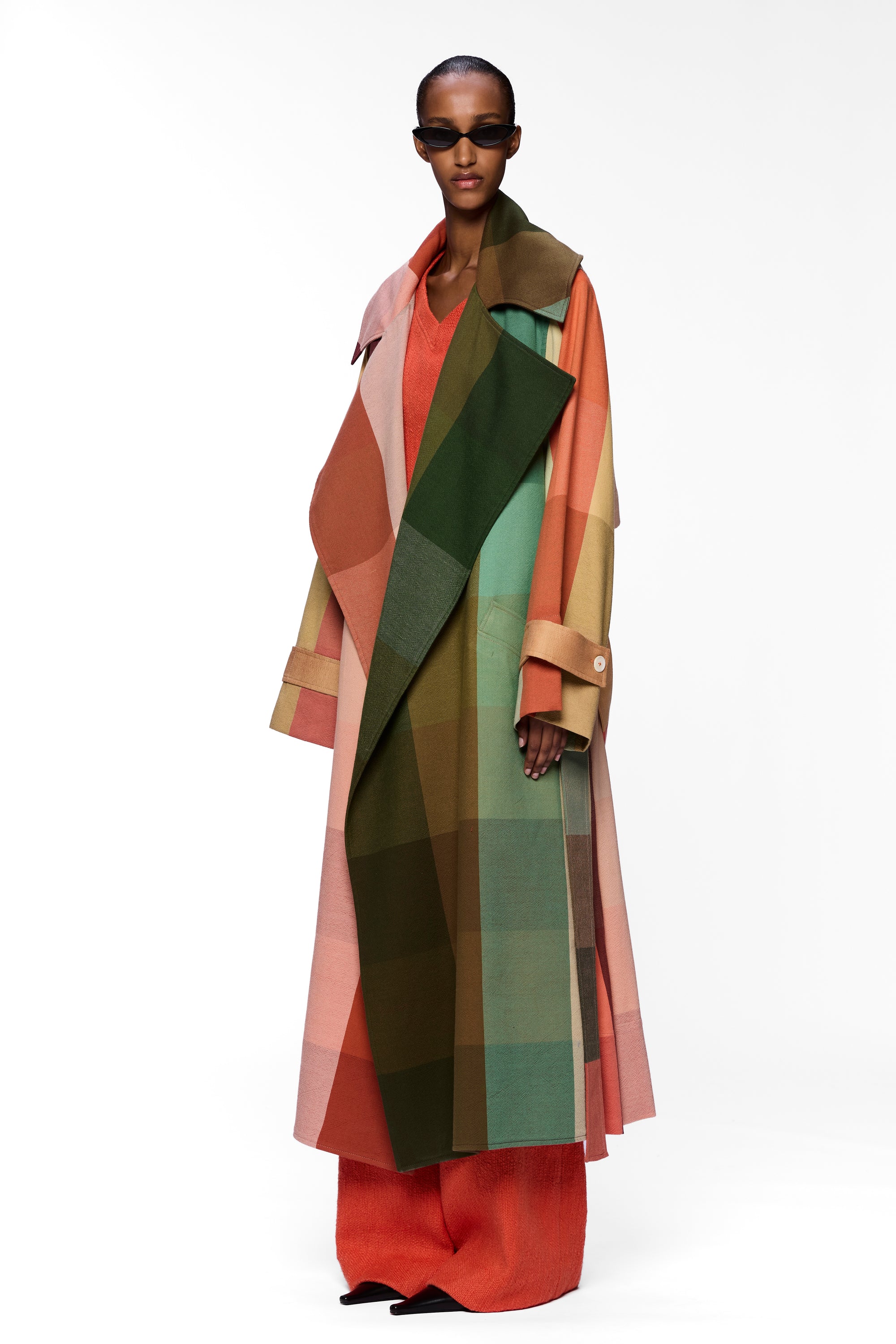 The Trench Coat : Plaid Multicolor