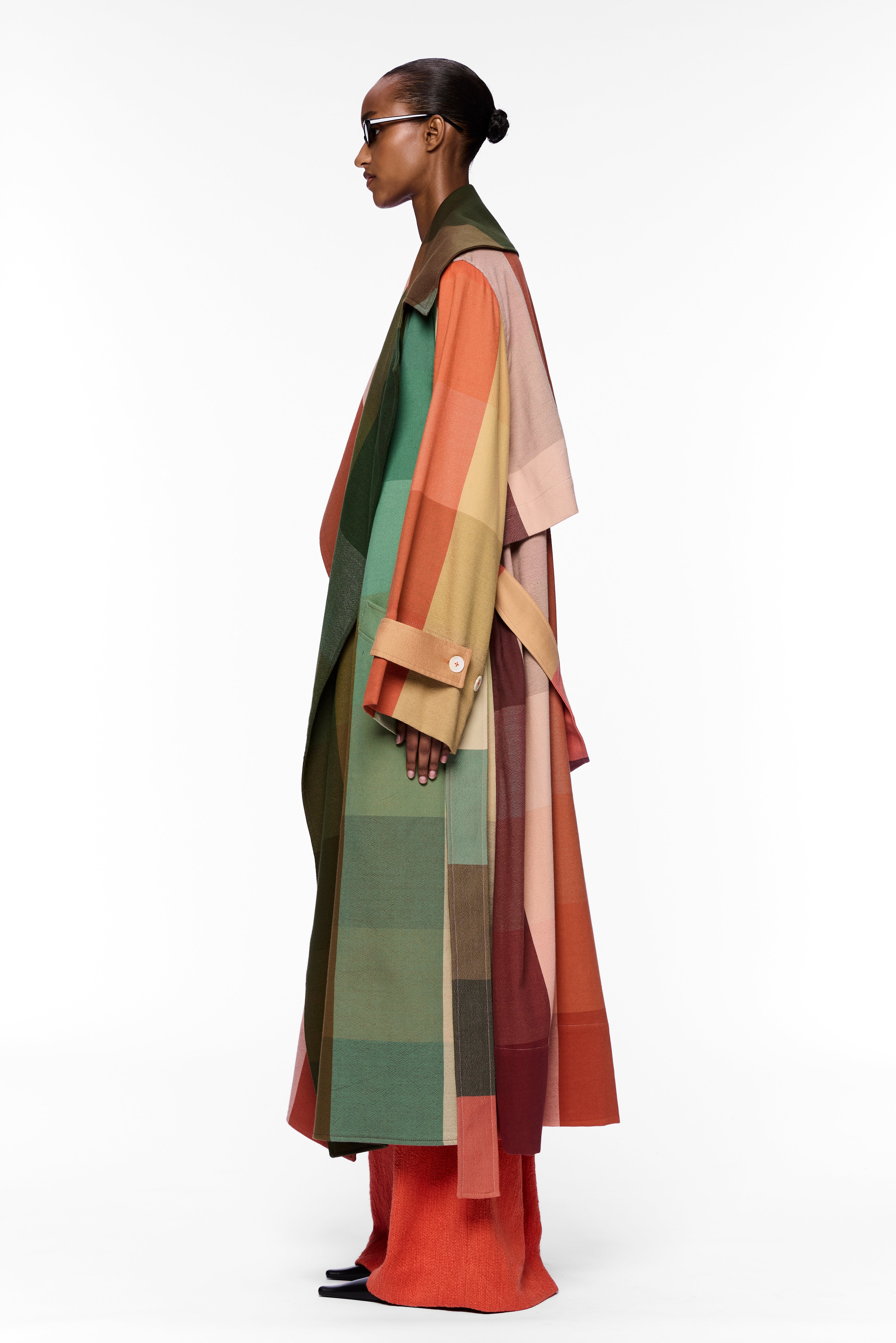 The Trench Coat : Plaid Multicolor – Marrakshi Life