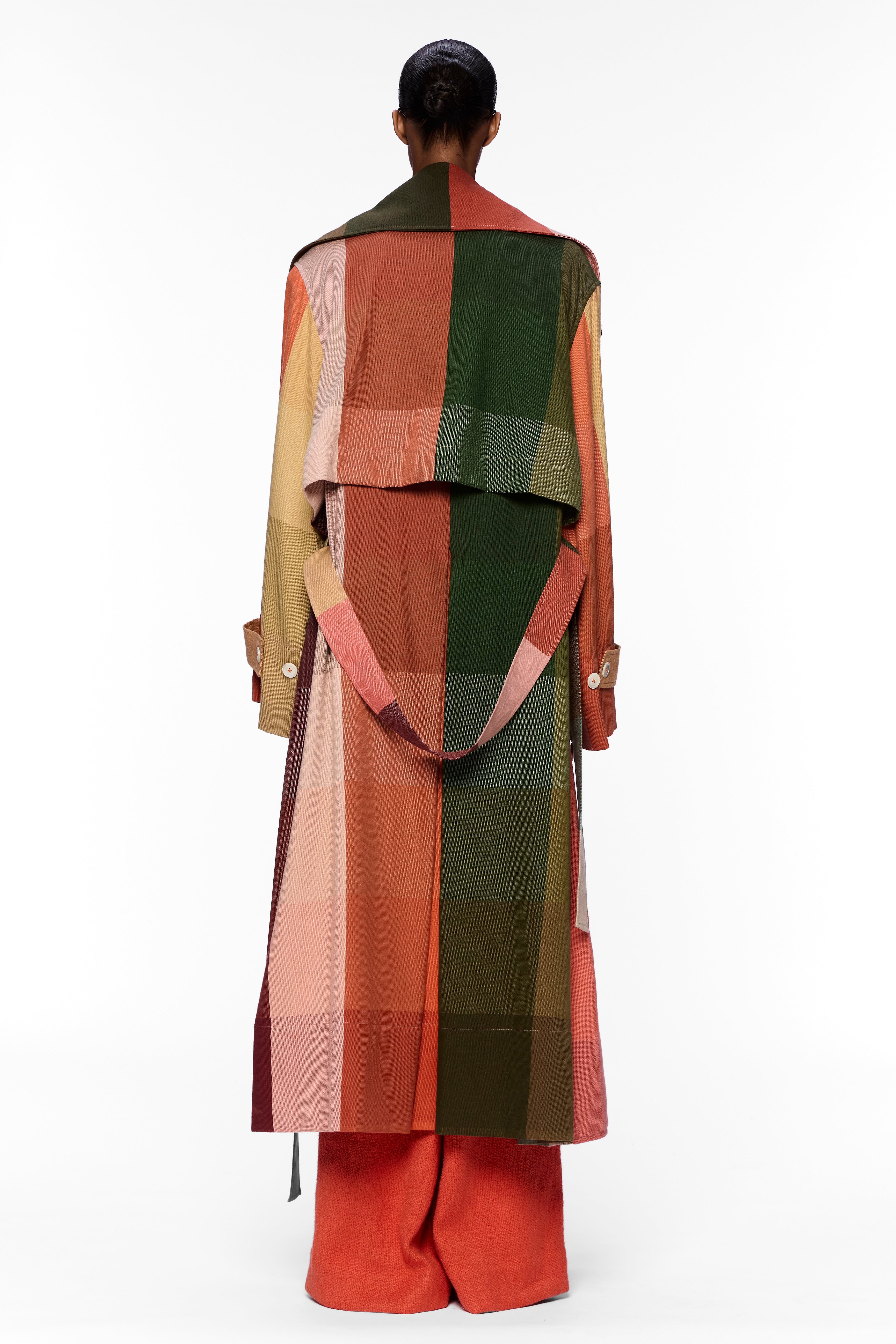 The Trench Coat : Plaid Multicolor – Marrakshi Life