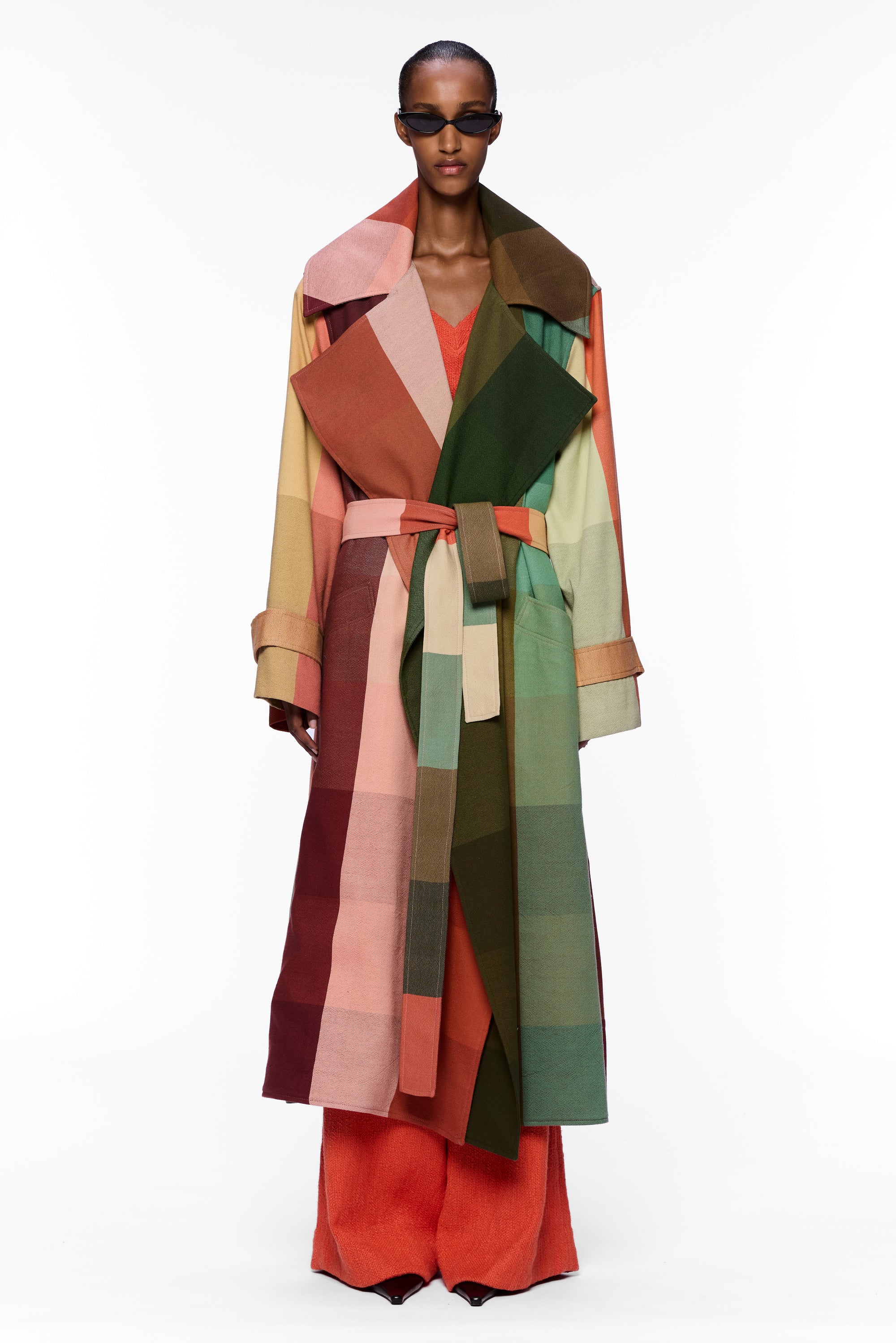 The Trench Coat : Plaid Multicolor