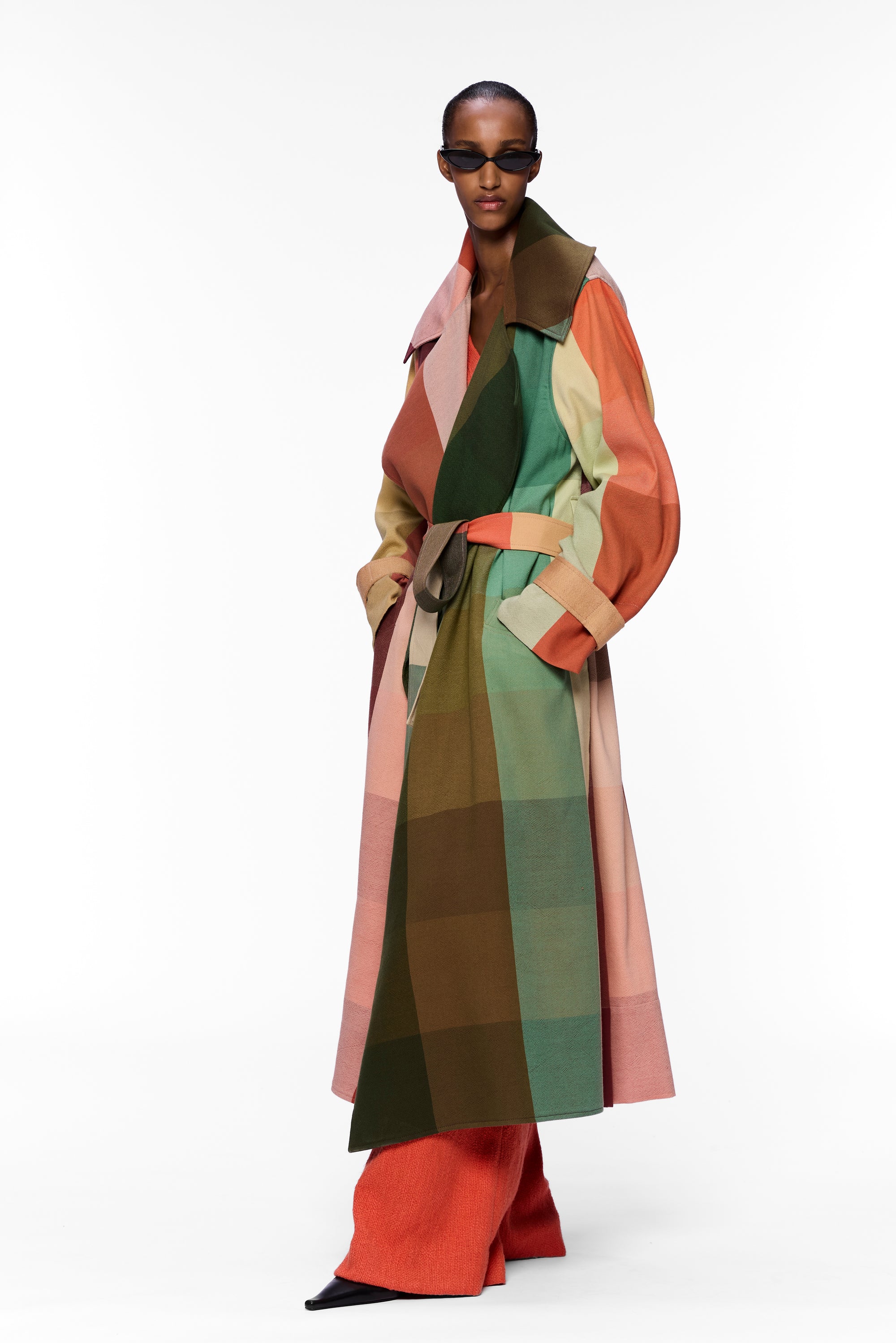 The Trench Coat : Plaid Multicolor