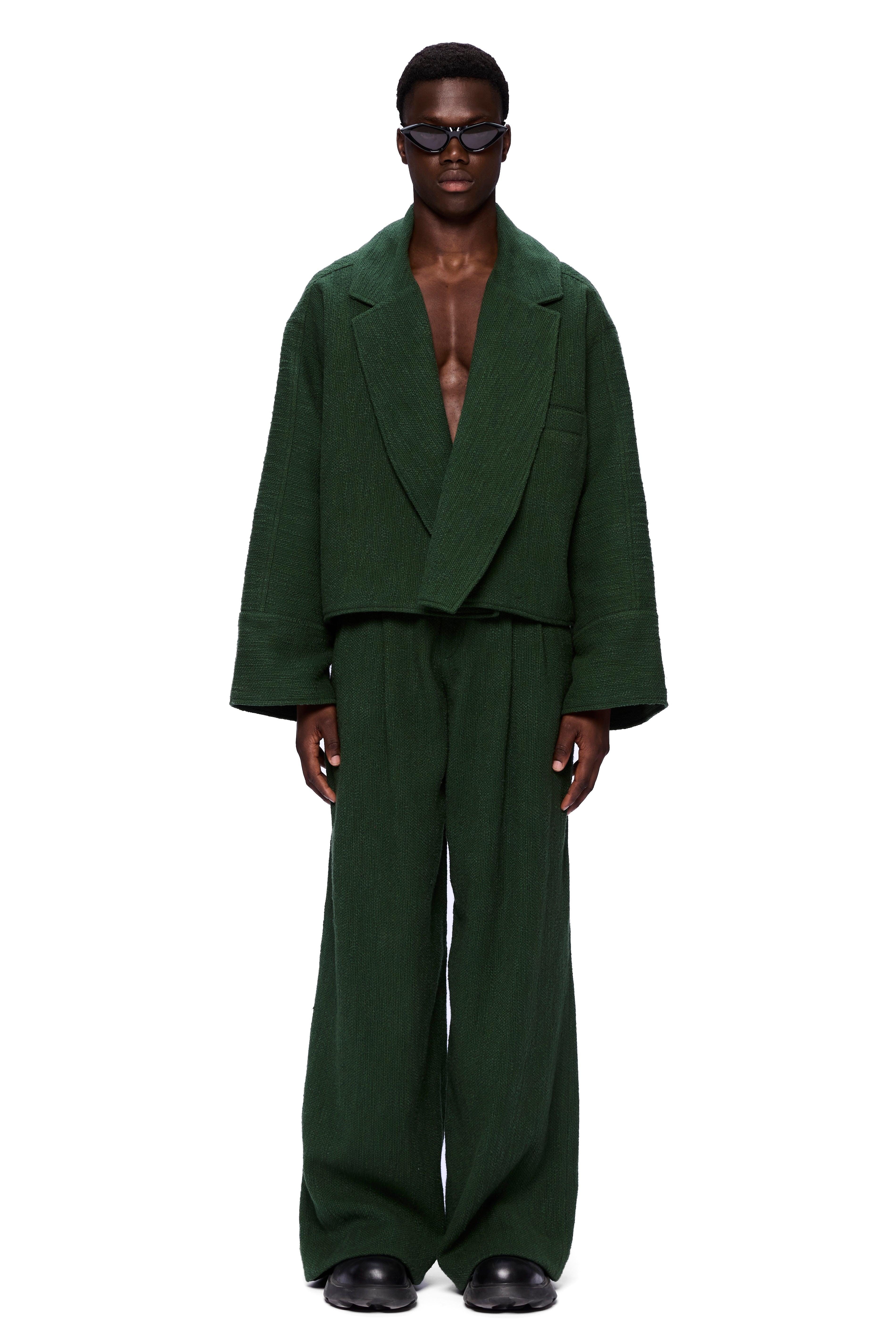 The Cropped Jacket : Pine Flamme