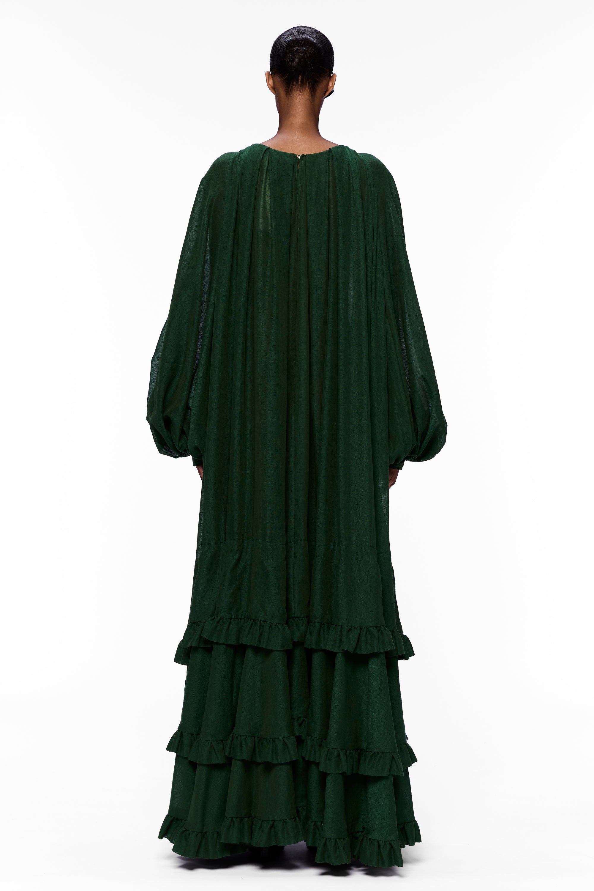 The Tiered Touareg Dress : Pine