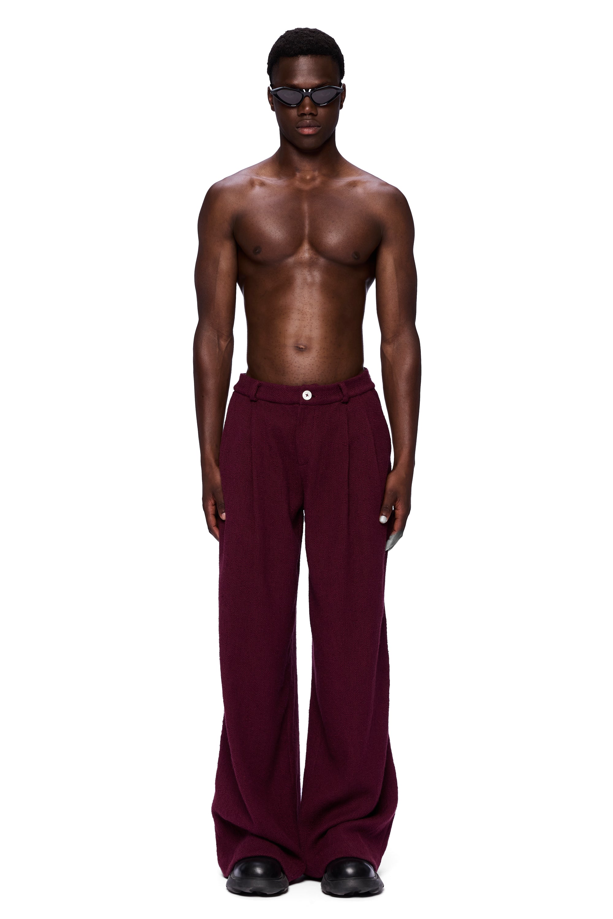 The Trouser : Merlot Flamme