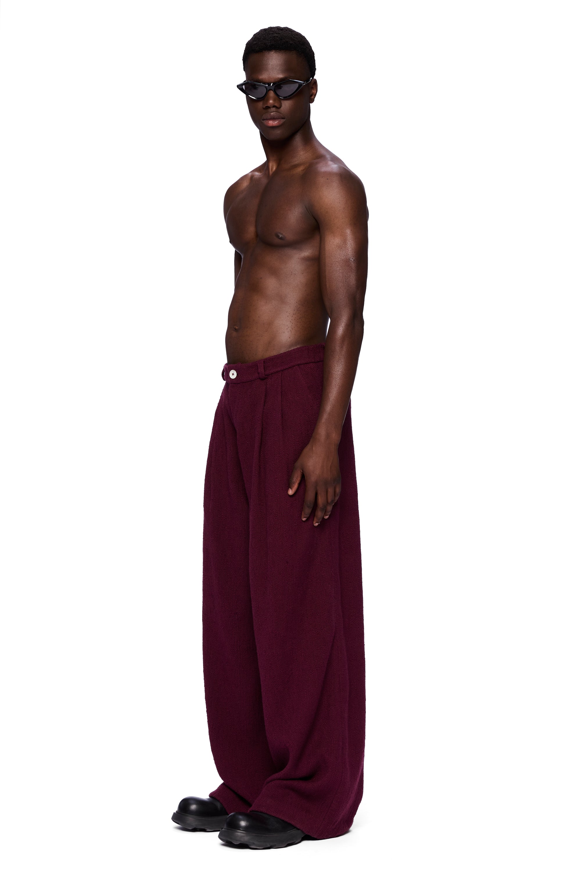 The Trouser : Merlot Flamme