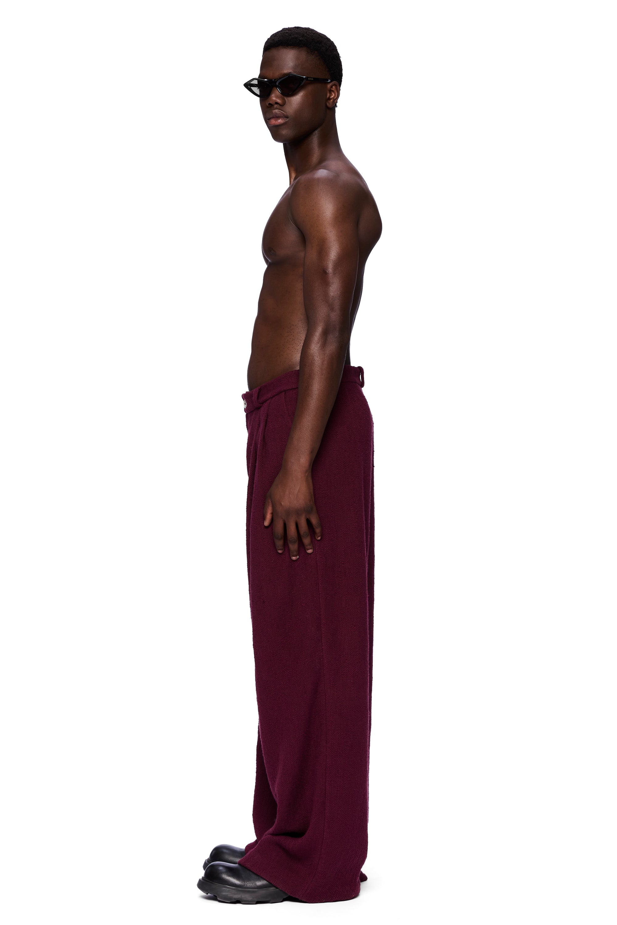 The Trouser : Merlot Flamme
