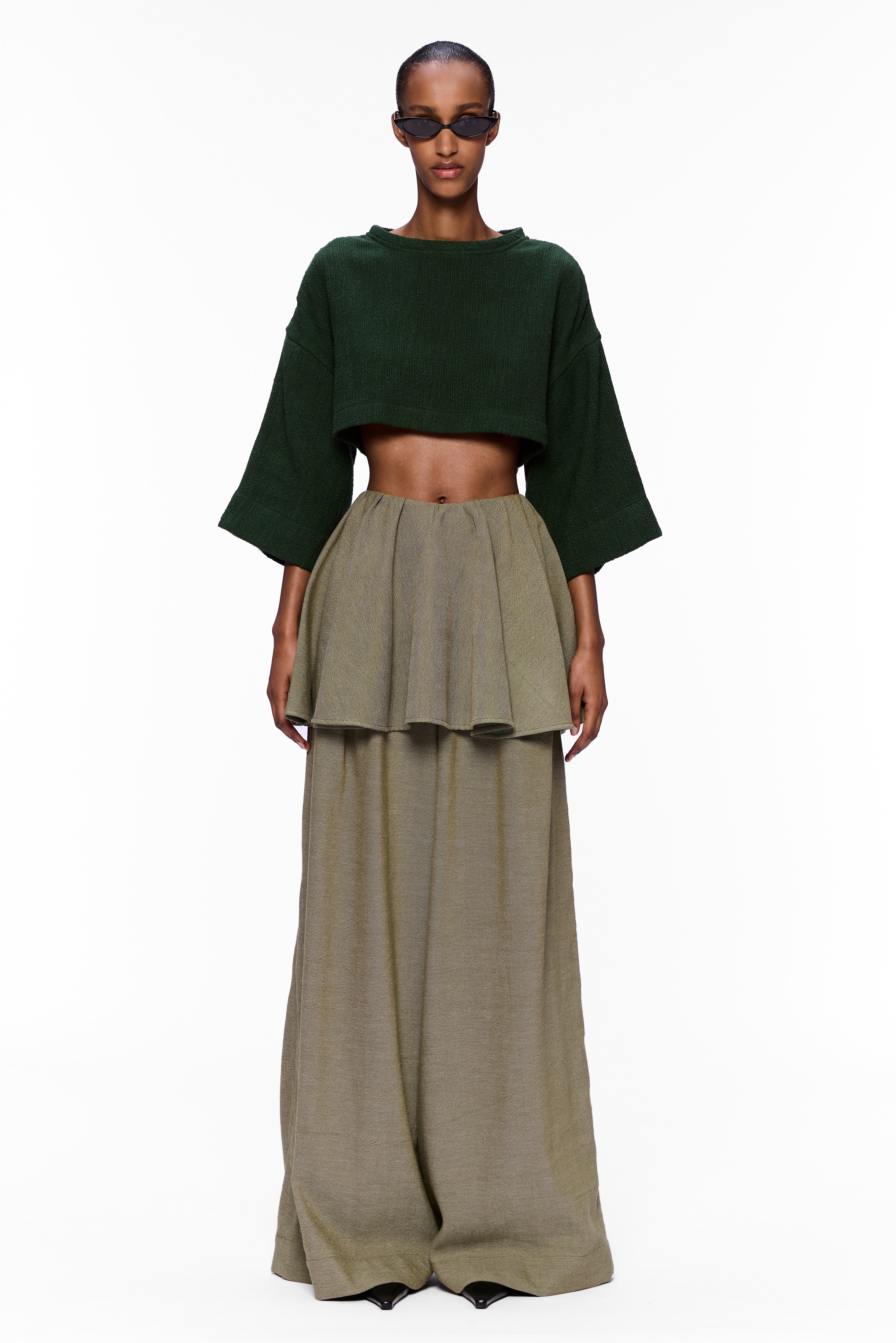 The Peplum Pant : Army