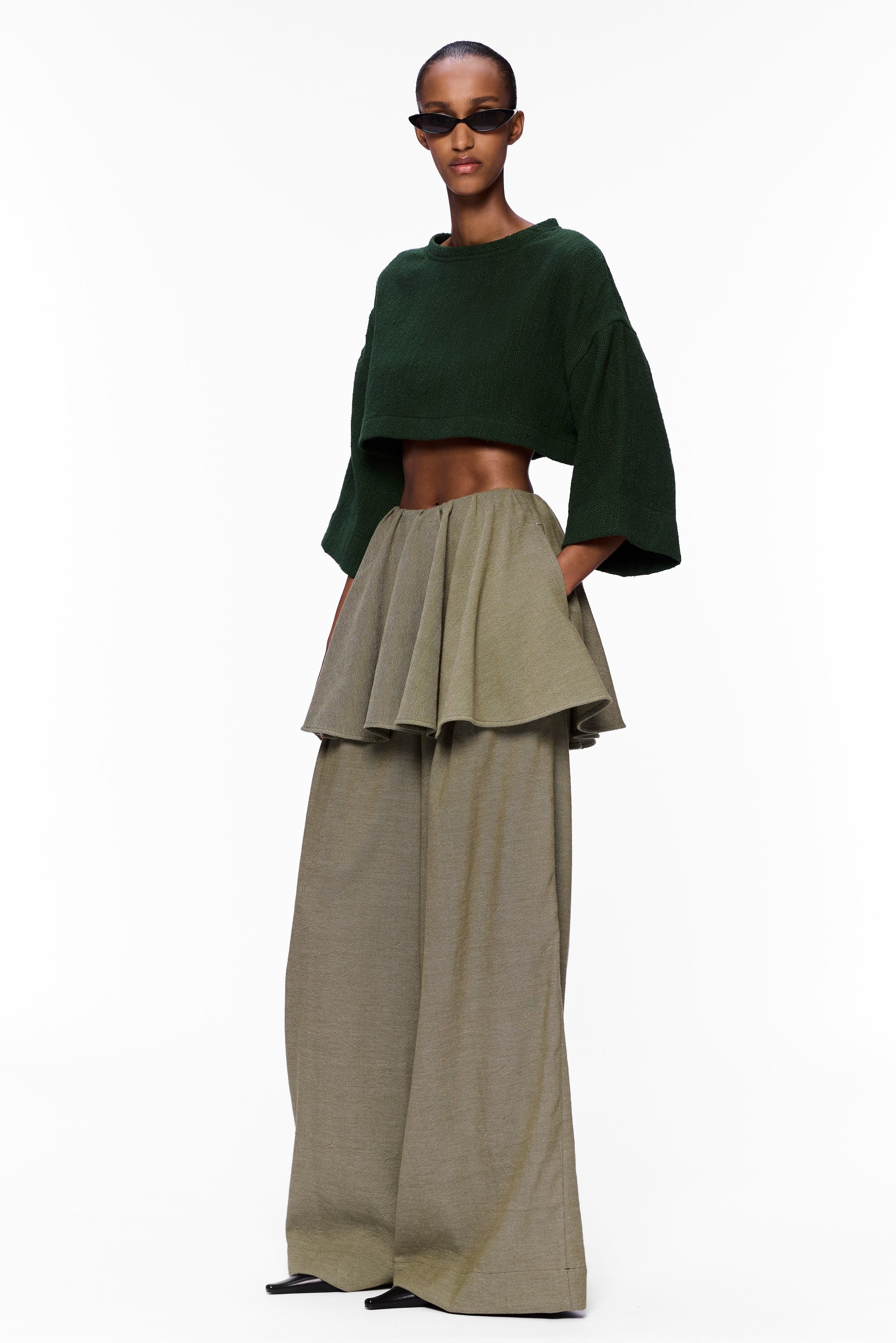 The Cropped T-Shirt : Pine Flamme