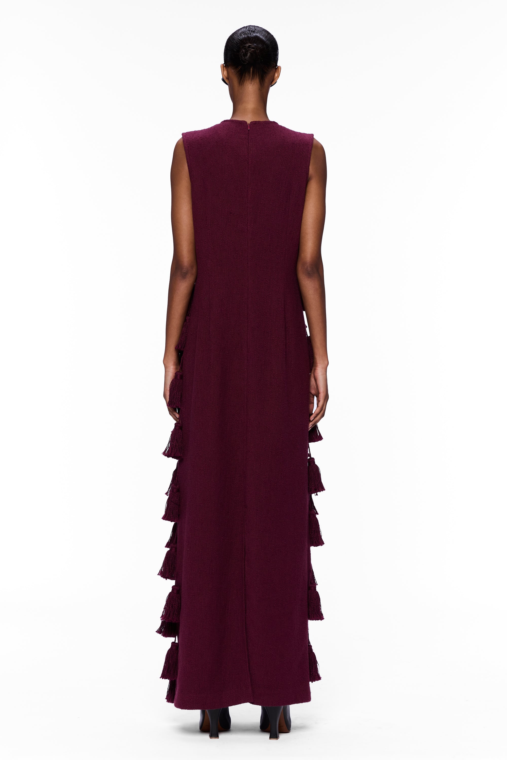The PomPom Dress : Merlot Flamme