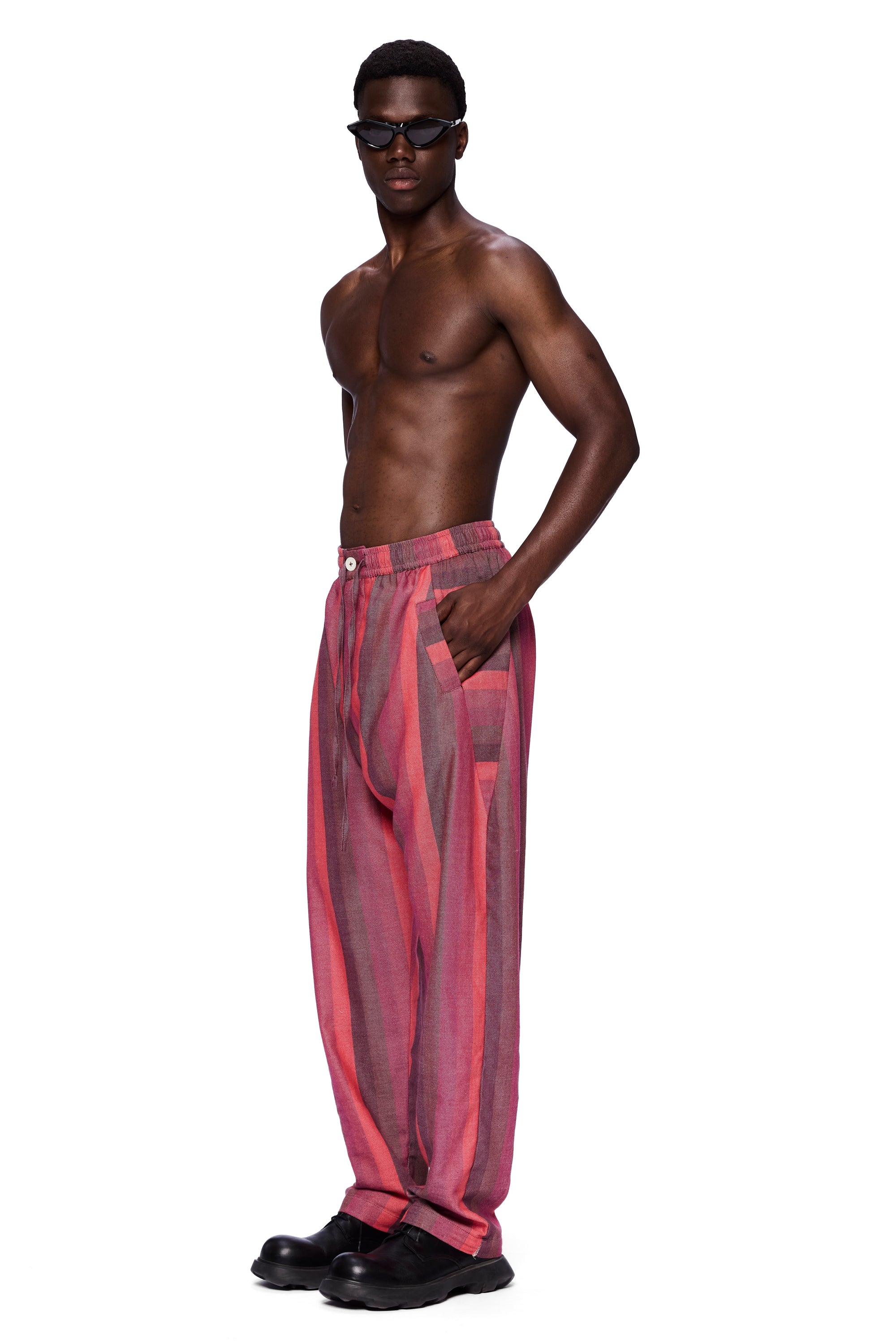 The Drop Crotch Pant : stripe 14