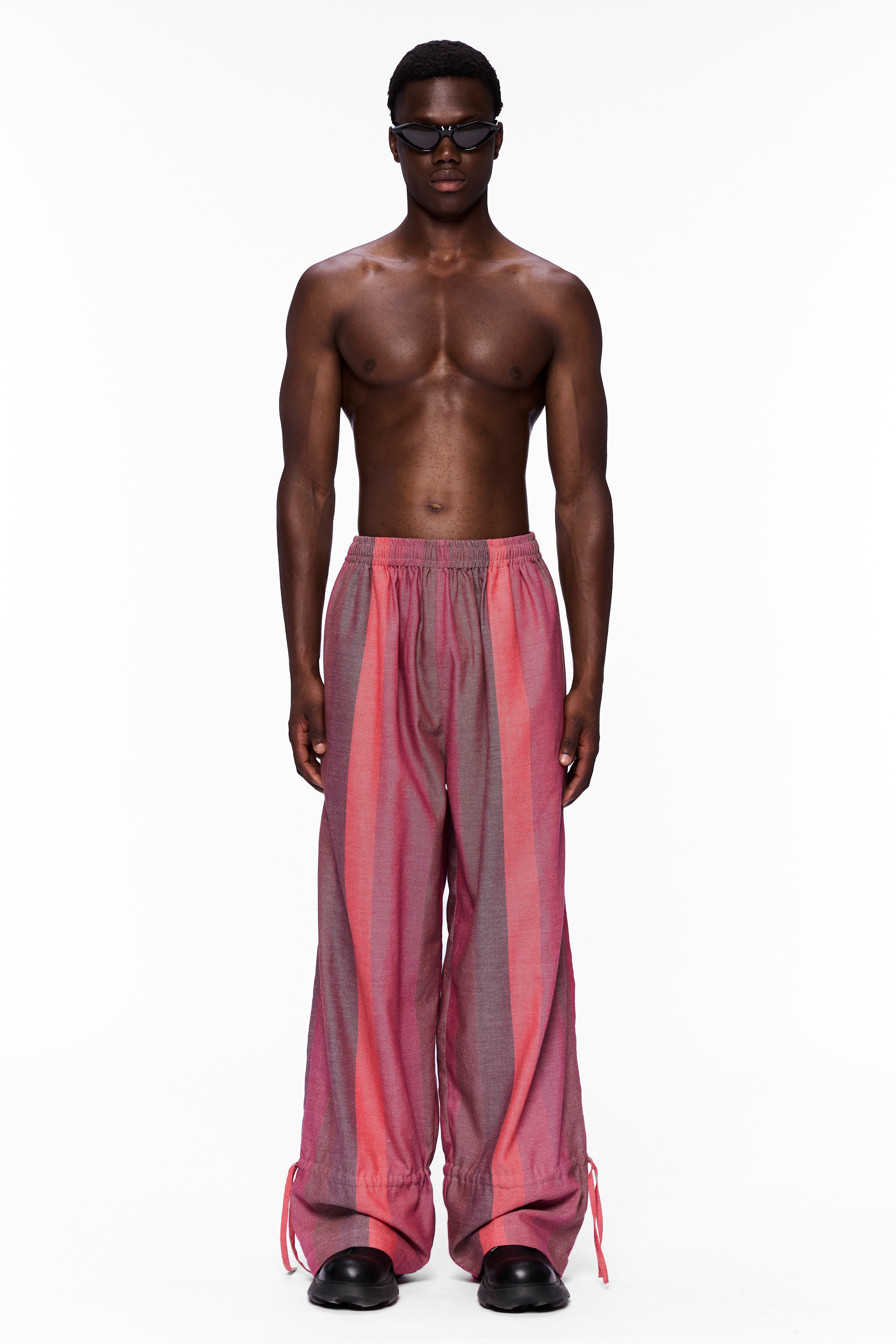 The Drawstring Parachute Pant : Stripe 16