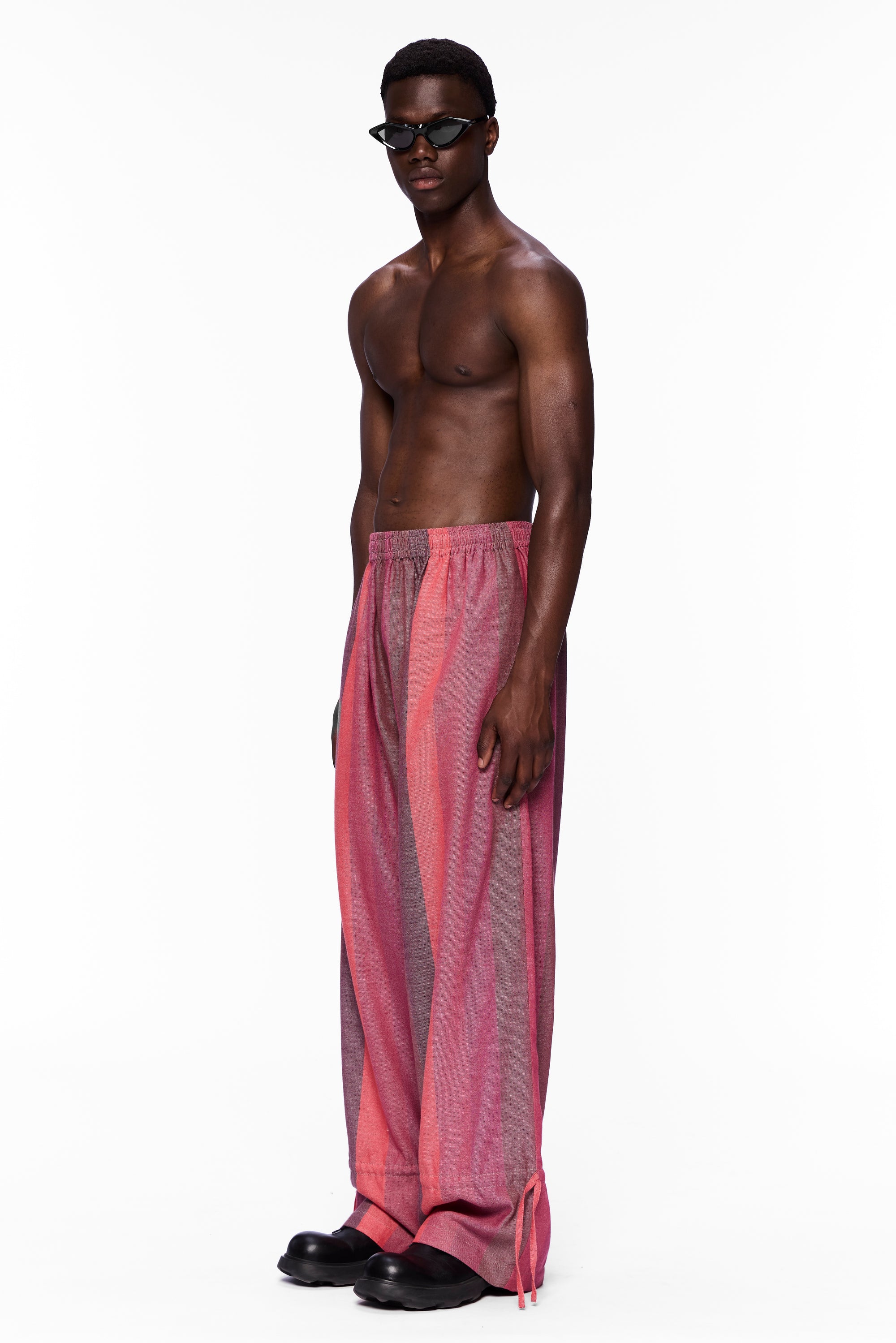 The Drawstring Parachute Pant : Stripe 16