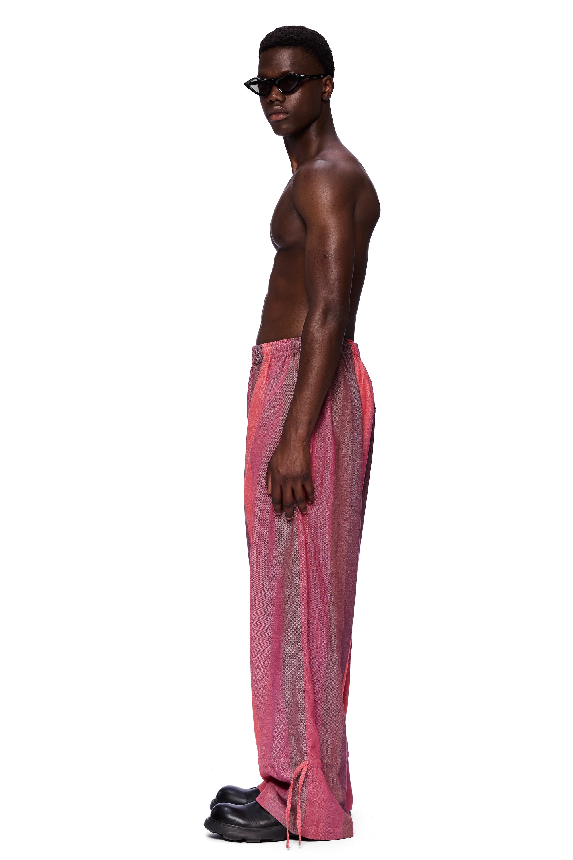 The Drawstring Parachute Pant : Stripe 16