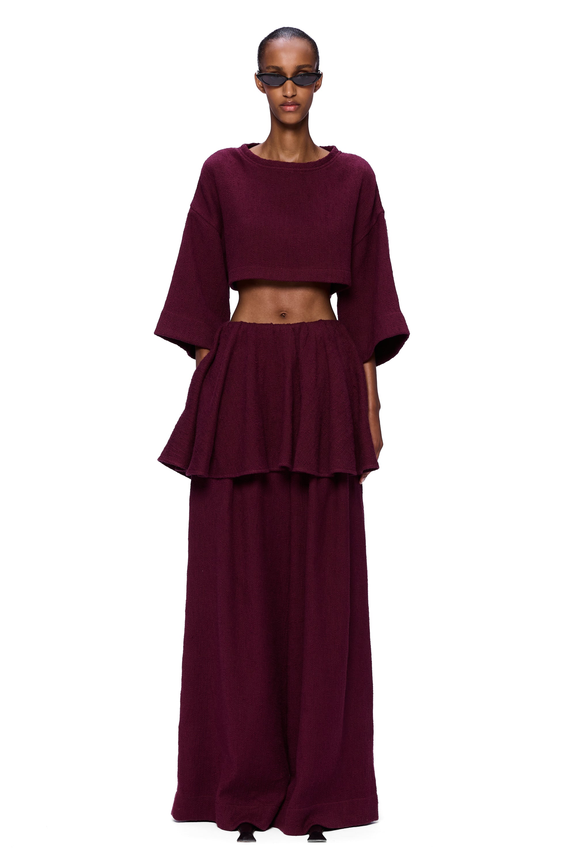 The Peplum Pant : Merlot