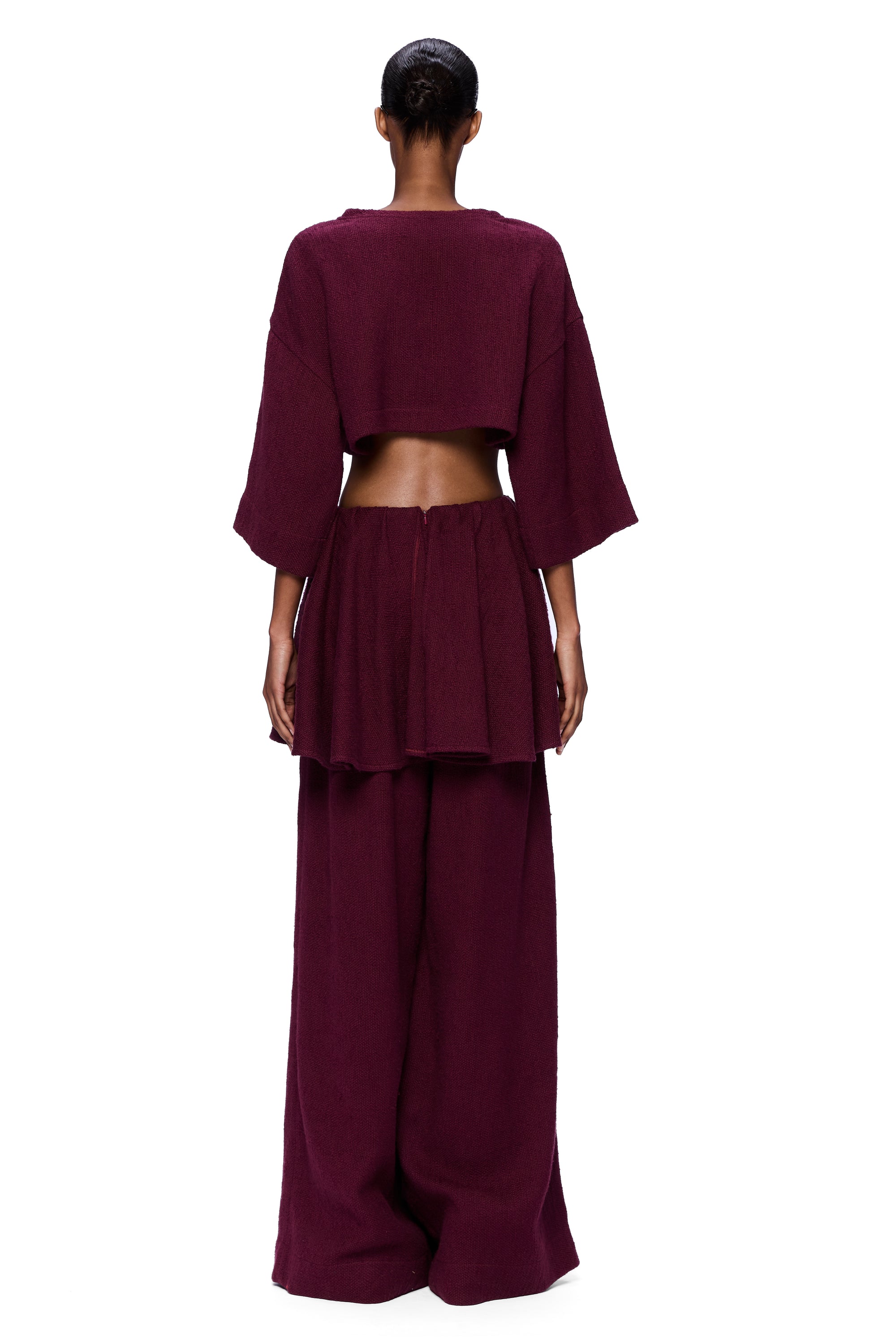 The Peplum Pant : Merlot
