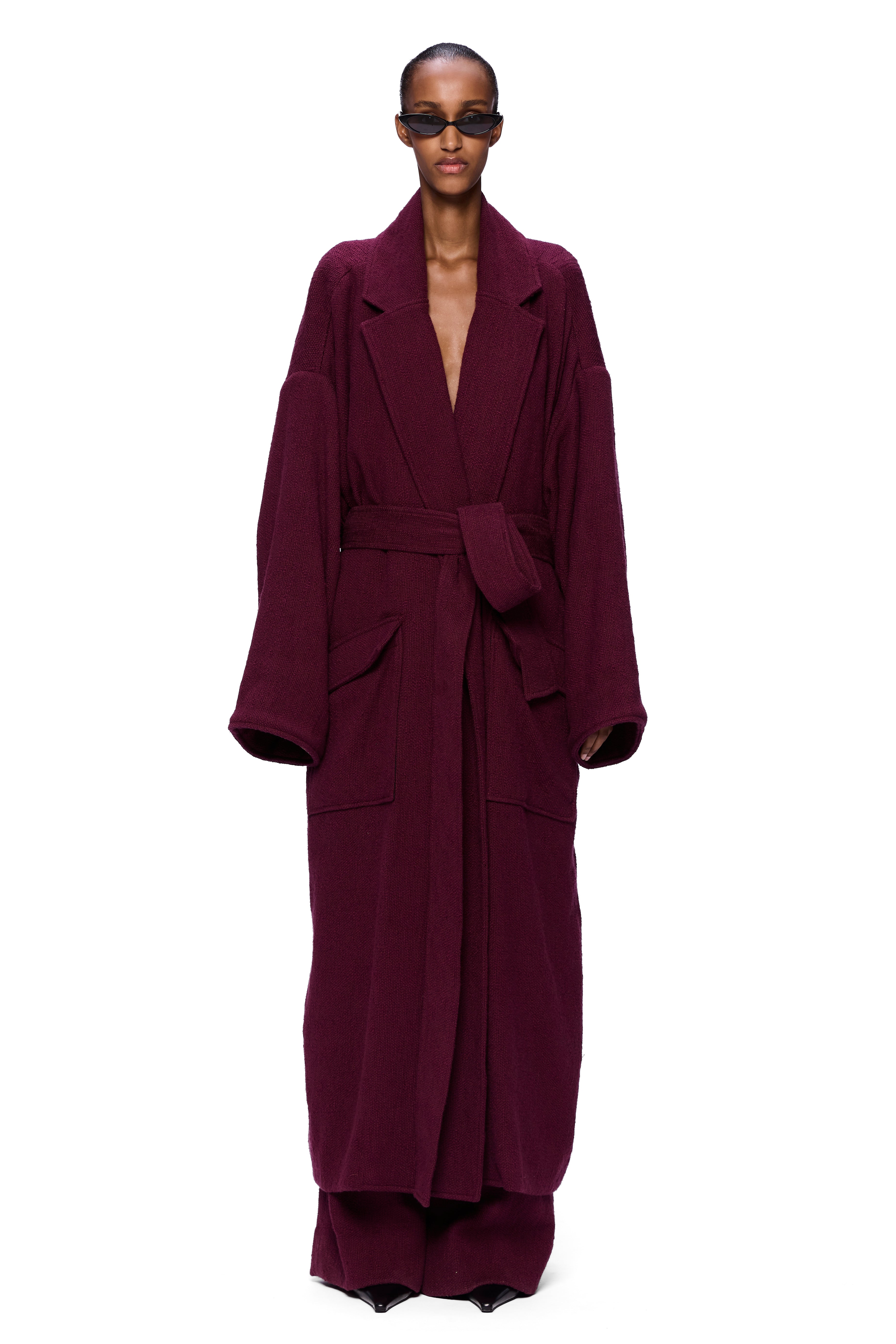 The Blanket Coat : Merlot Flamme