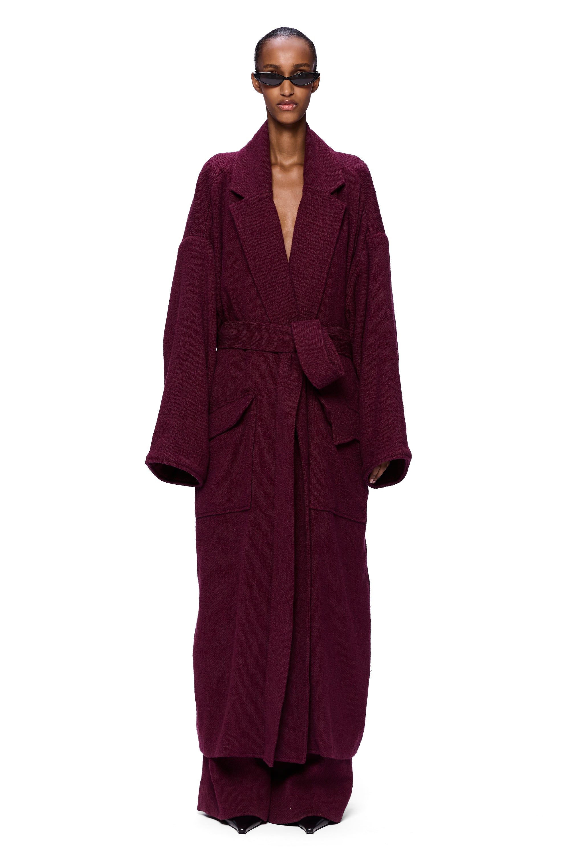 The Blanket Coat : Merlot Flamme
