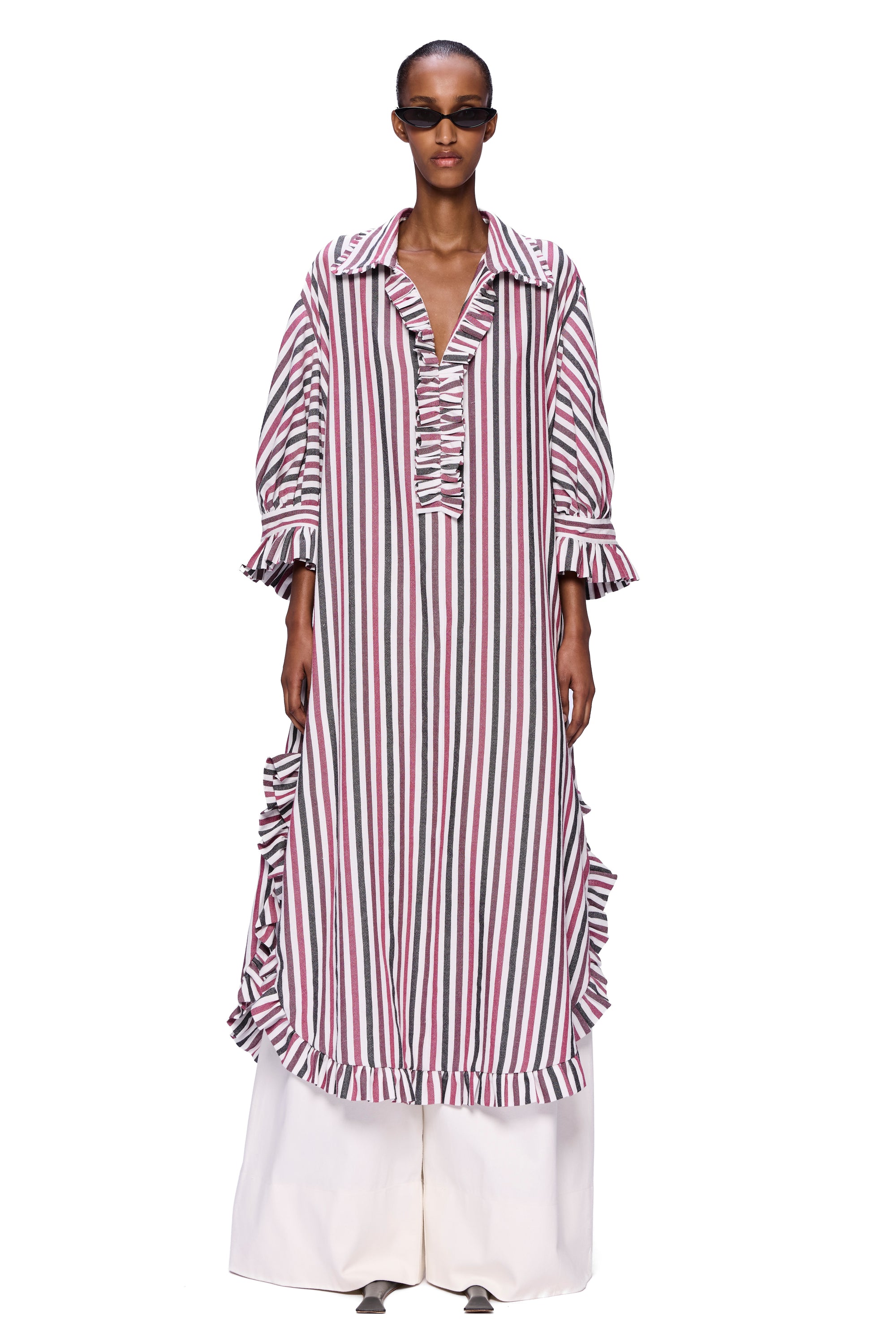 The Ruffled Tunic : Stripe 24