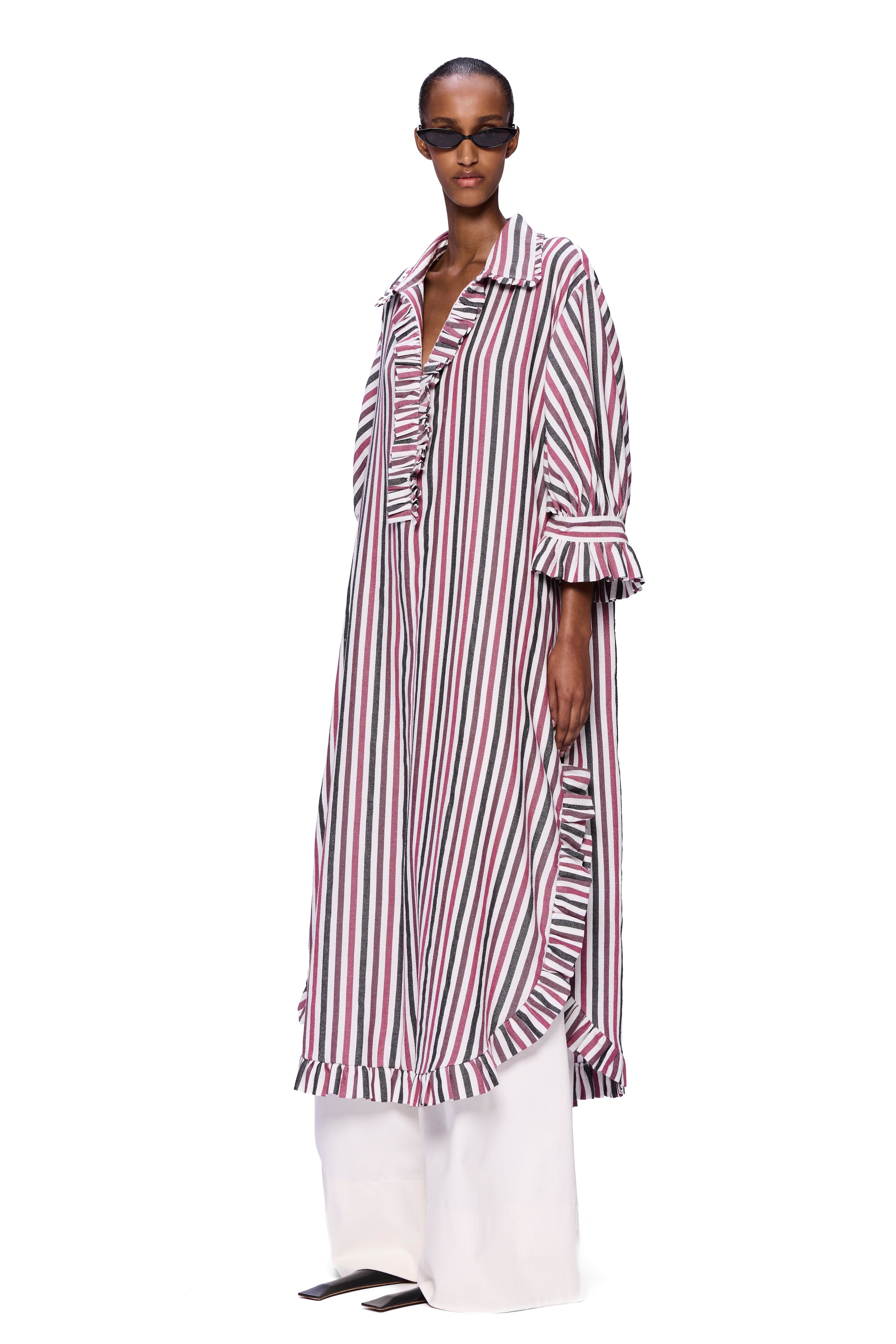 The Ruffled Tunic : Stripe 24