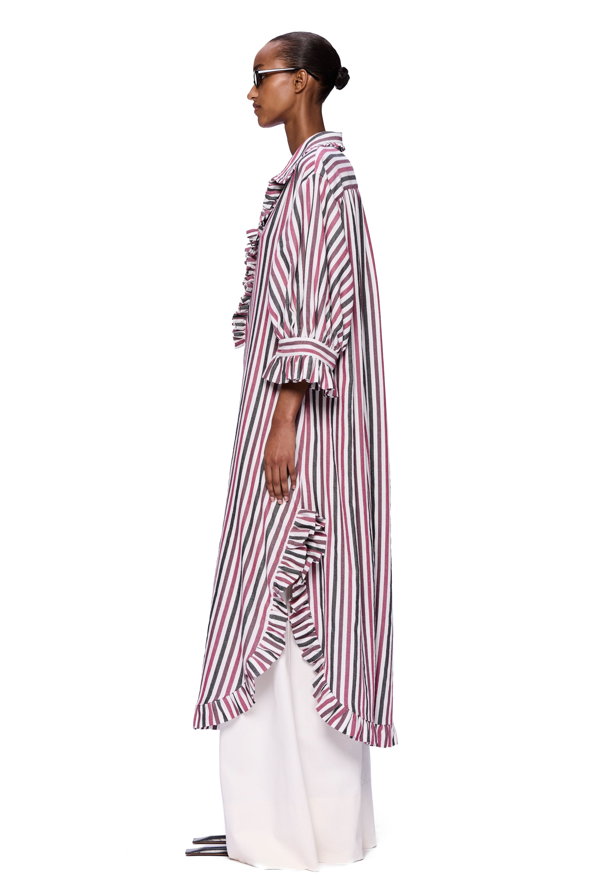 The Ruffled Tunic : Stripe 24