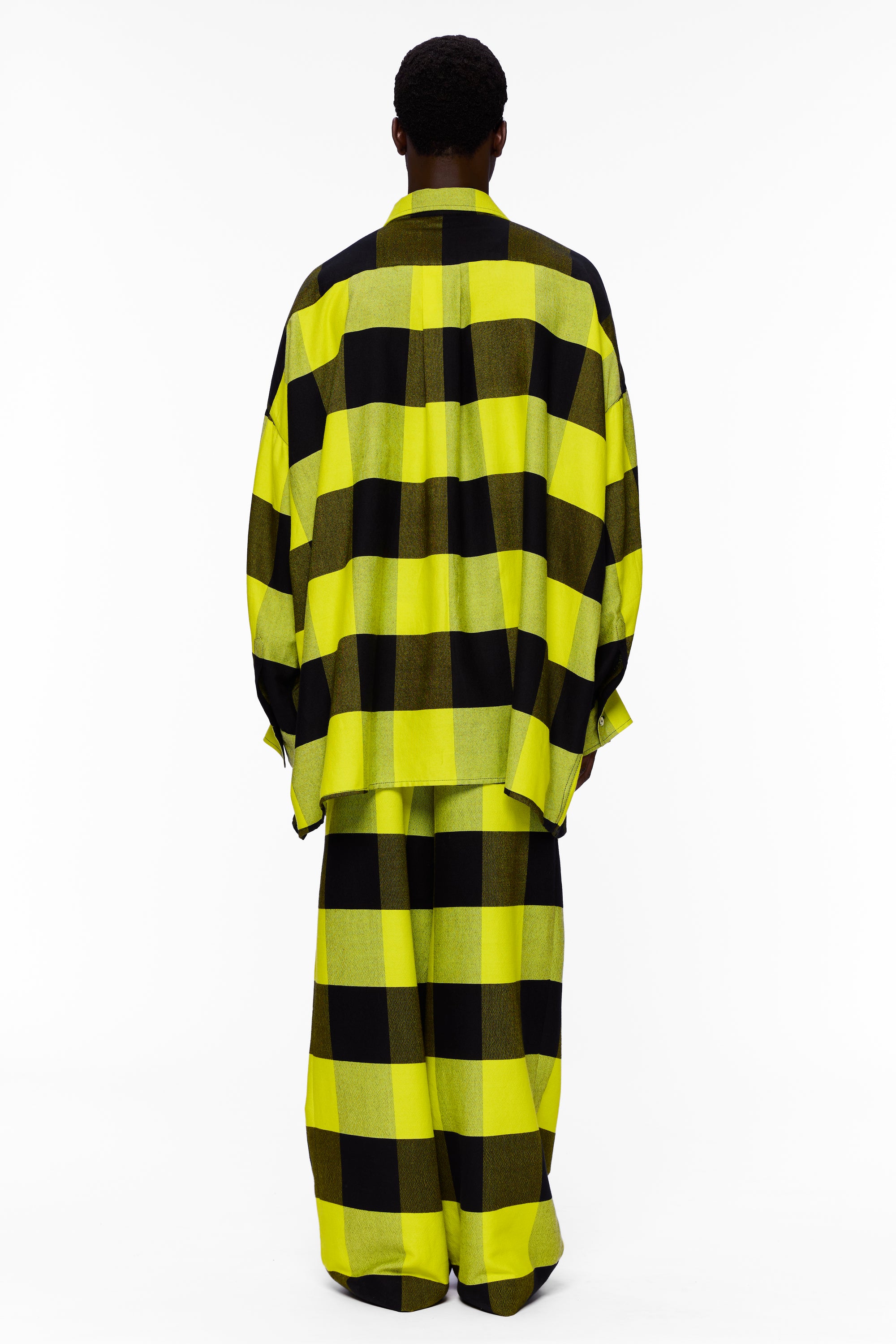 The Oversized Shirt : Plaid Black + Sunny