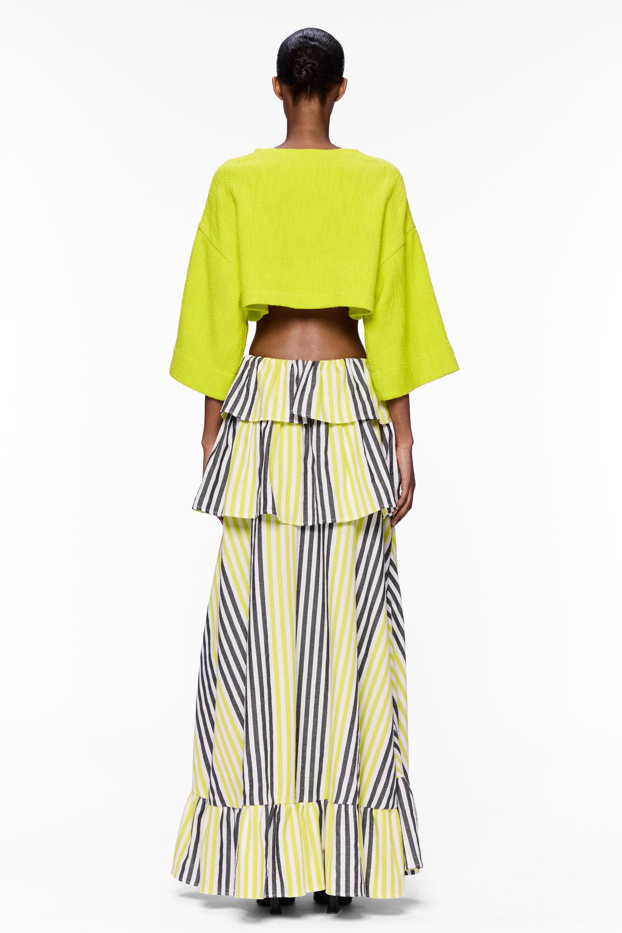 The Tiered Ruffle Skirt : Stripe 21