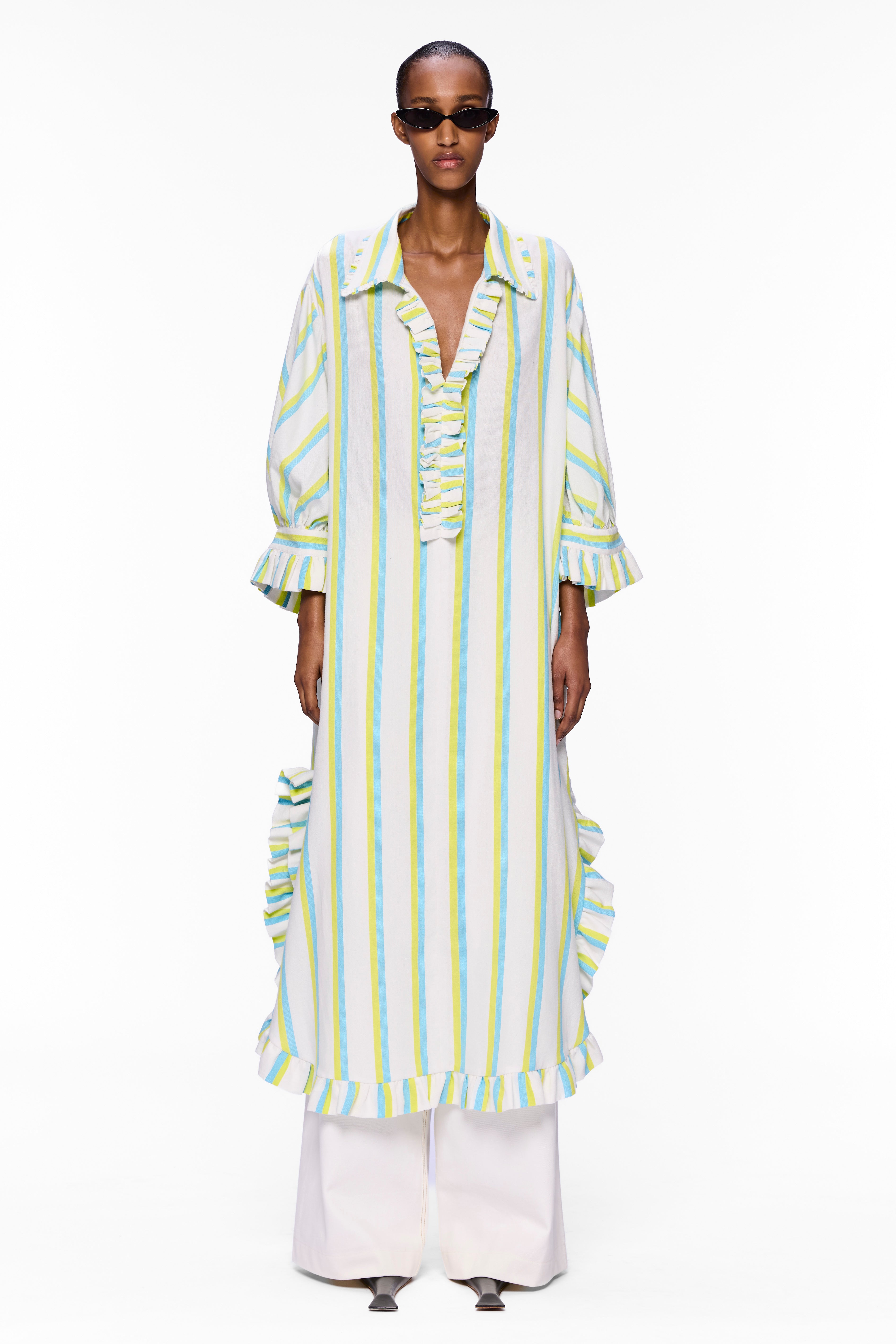 The Ruffled Tunic : Stripe 18