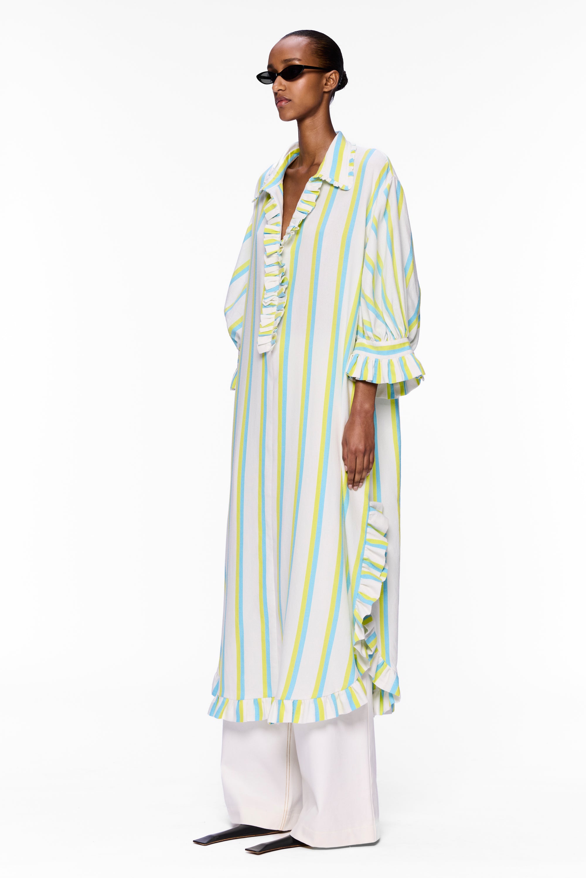 The Ruffled Tunic : Stripe 18
