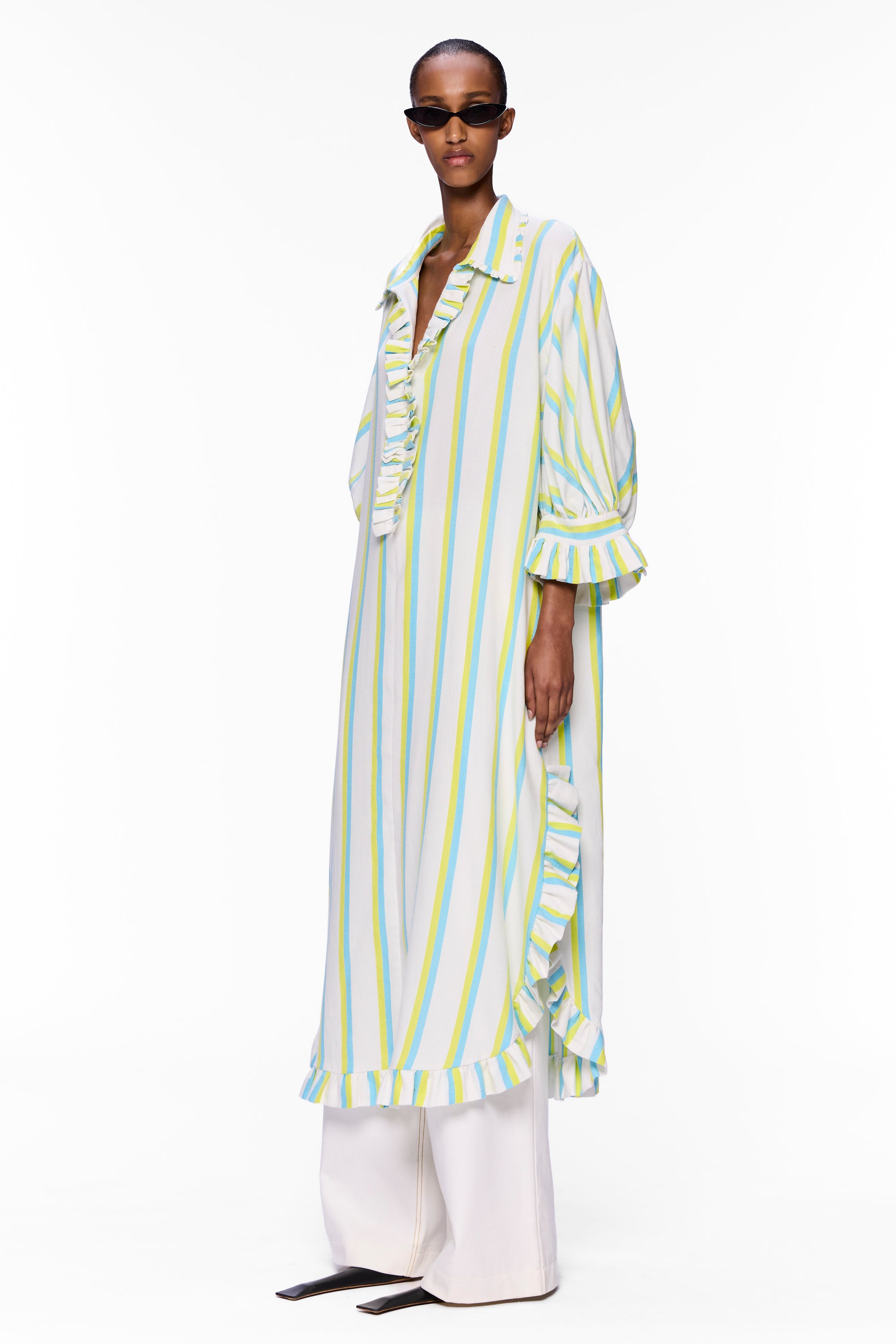 The Ruffled Tunic : Stripe 18
