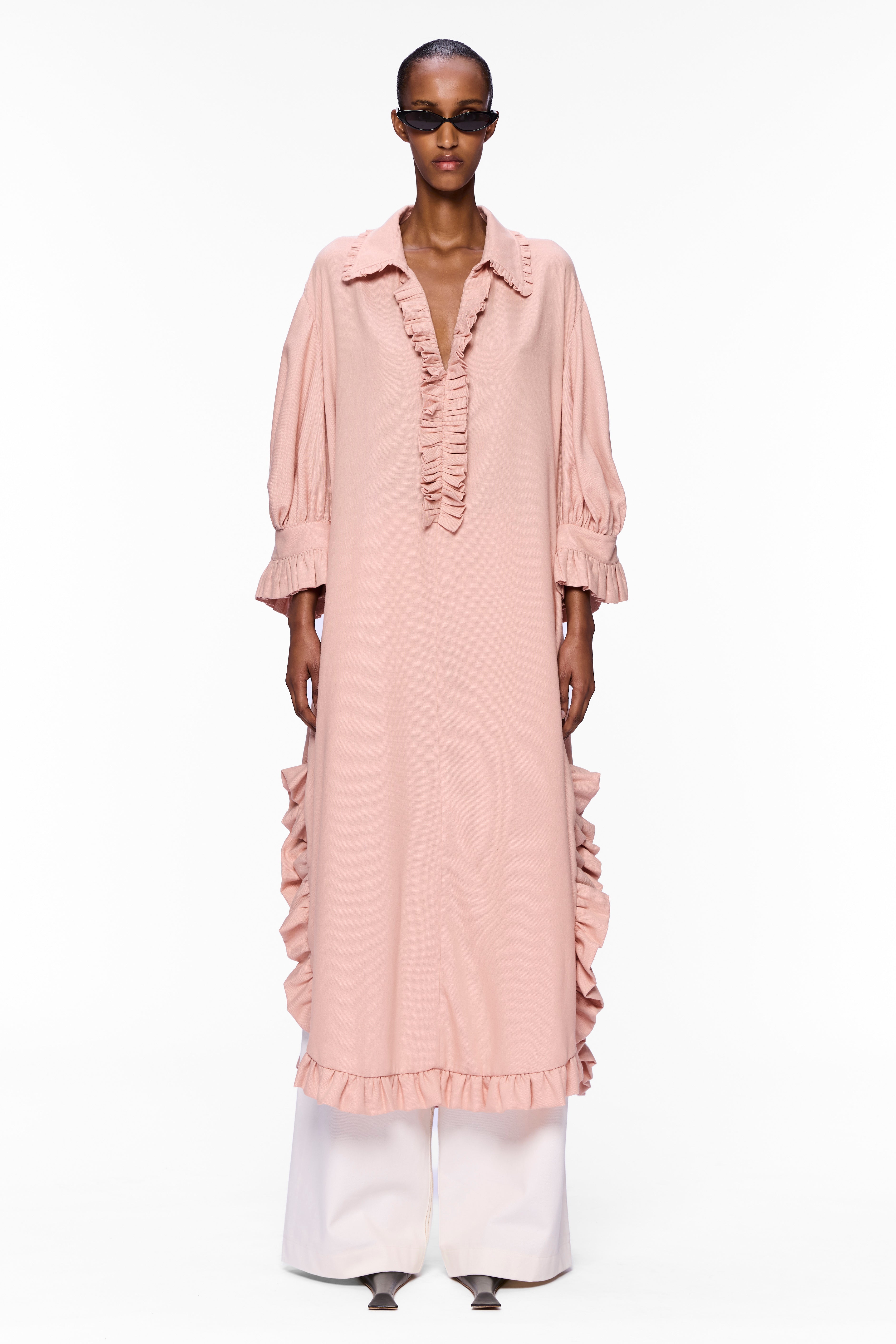 The Ruffled Tunic : Flesh