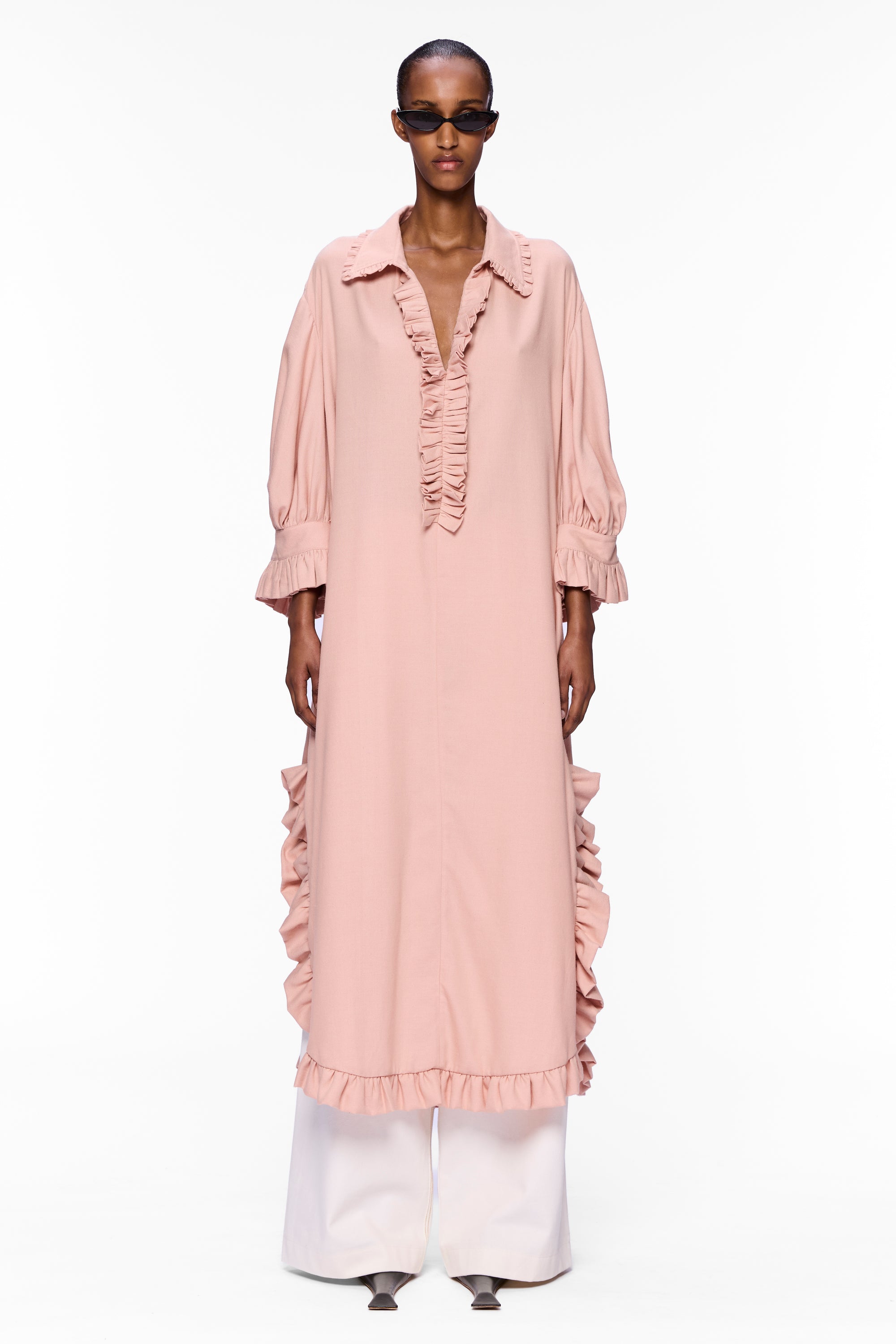 The Ruffled Tunic : Flesh