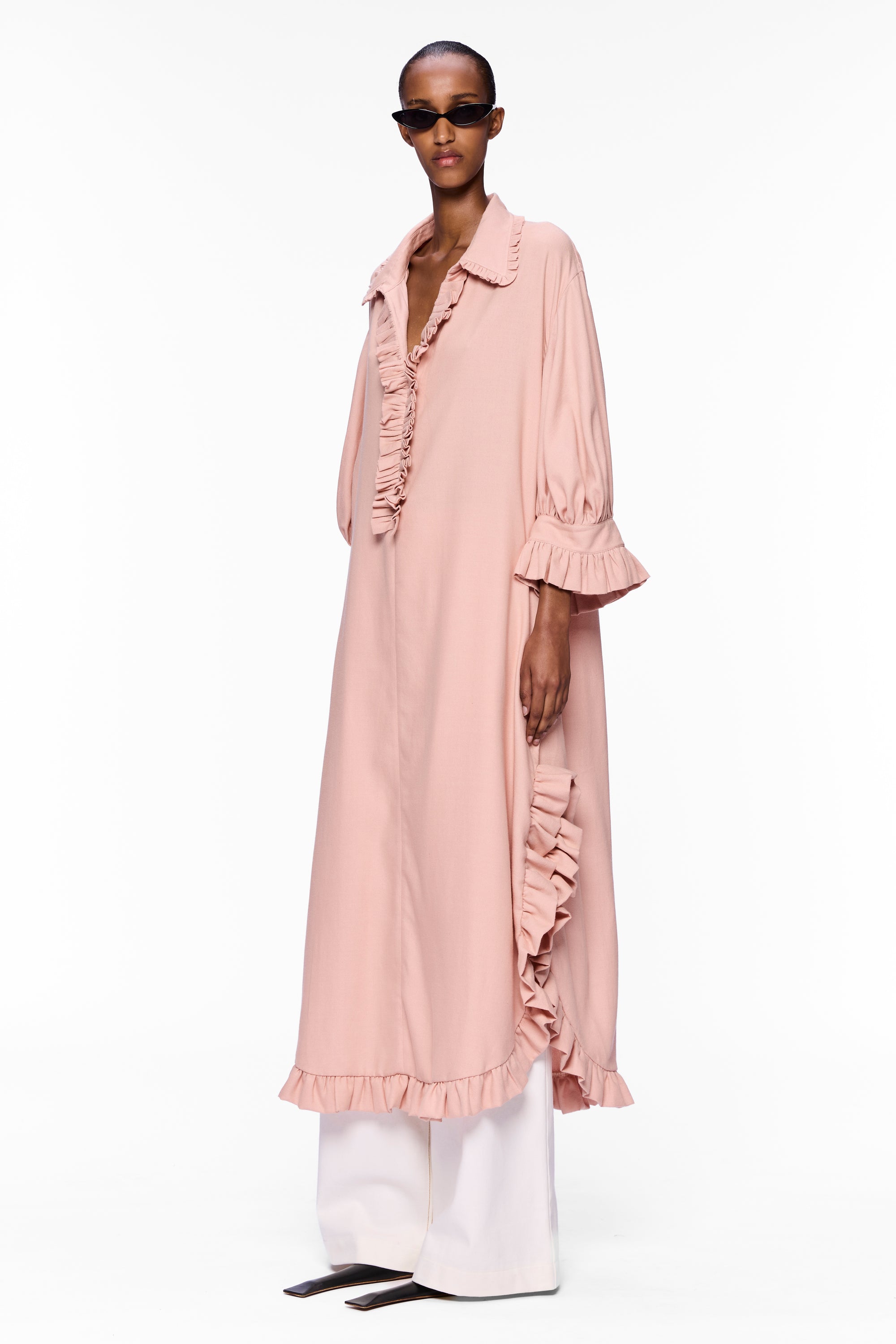 The Ruffled Tunic : Flesh