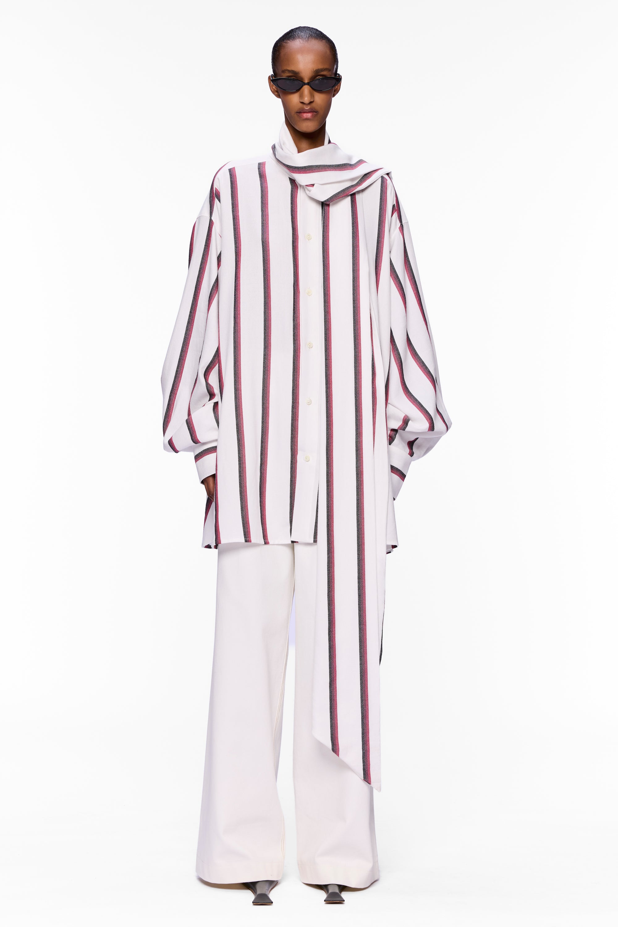 The Scarf Blouse : Stripe 13