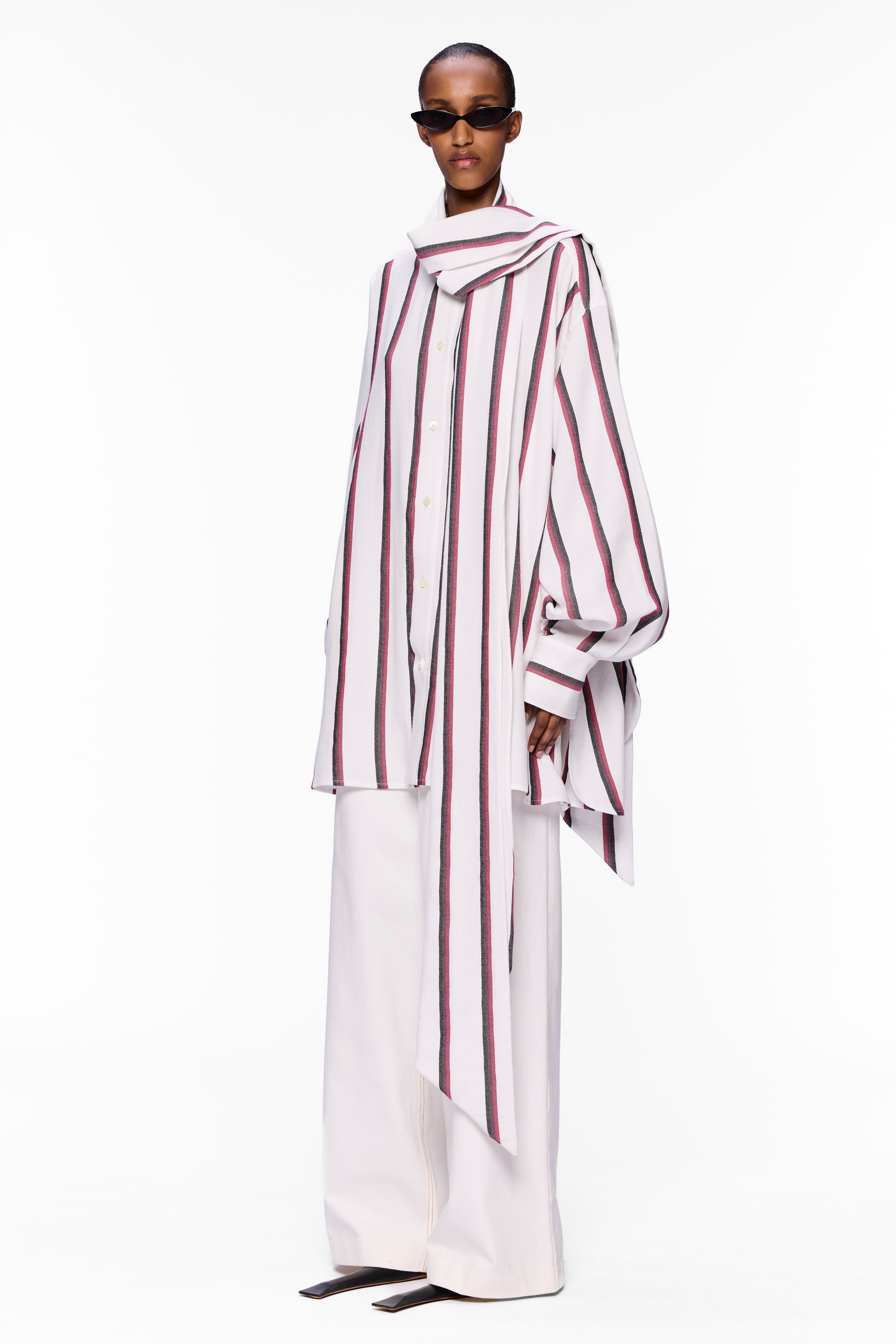 The Scarf Blouse : Stripe 13