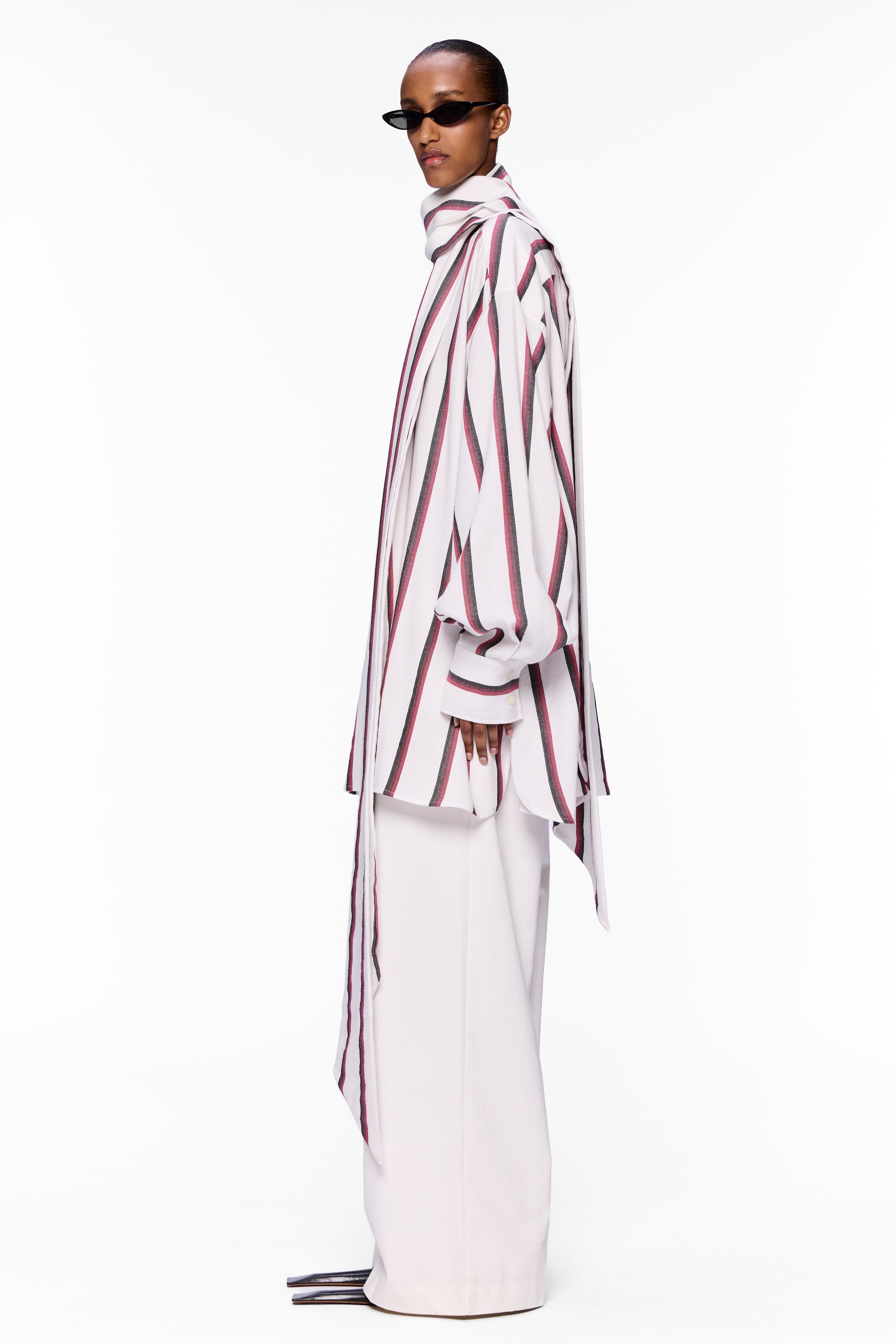 The Scarf Blouse : Stripe 13