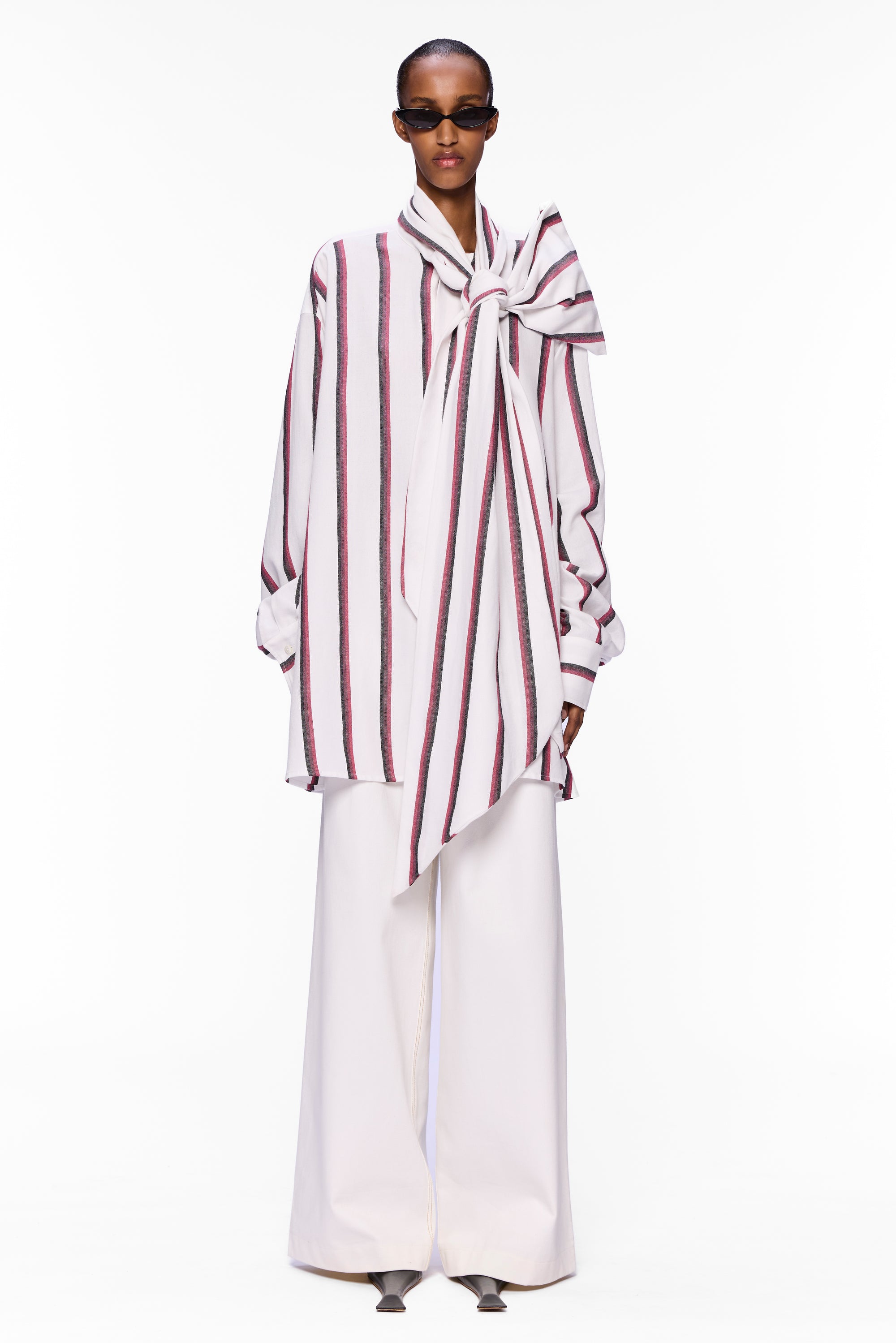 The Scarf Blouse : Stripe 13