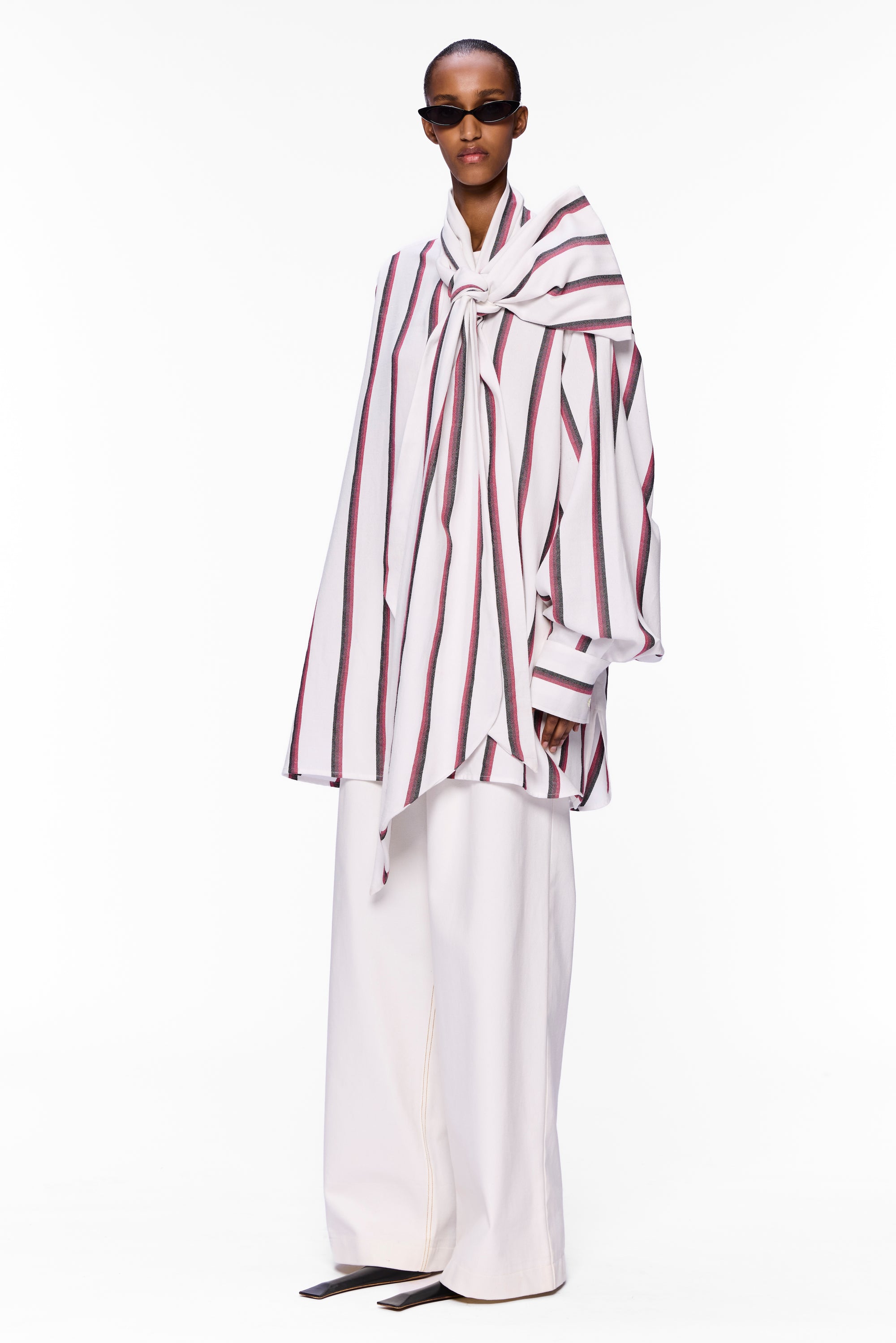 The Scarf Blouse : Stripe 13