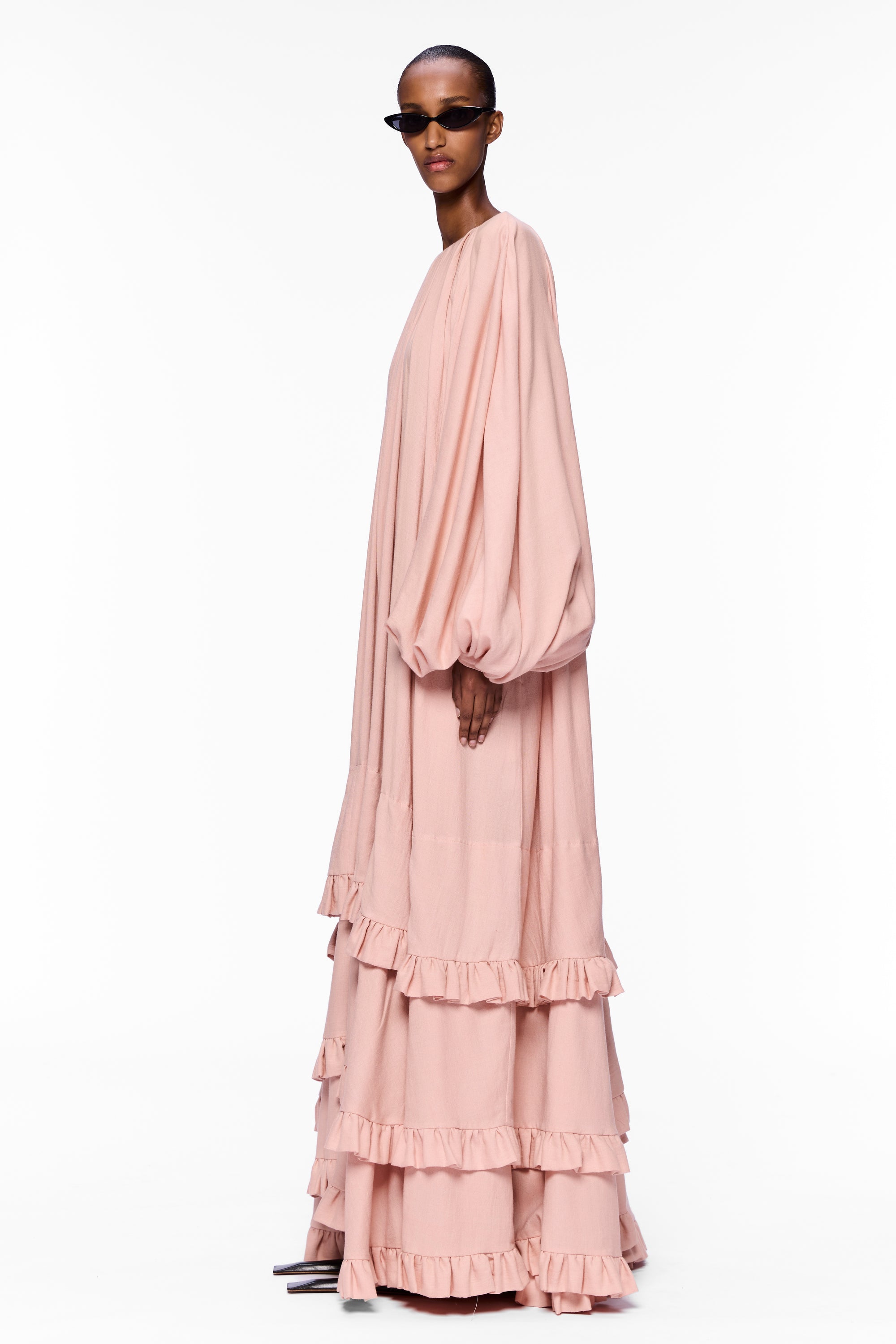 The Tiered Touareg Dress : Flesh