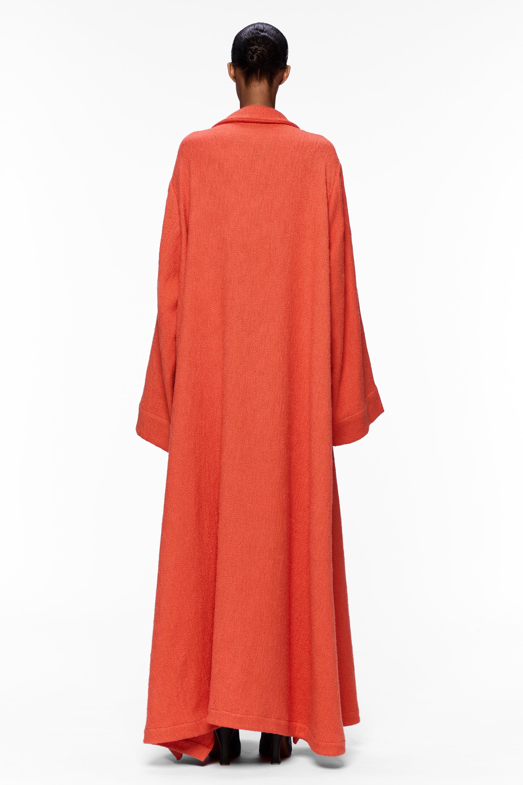 The V-Neck Caftan : Burnt Orange Flamme