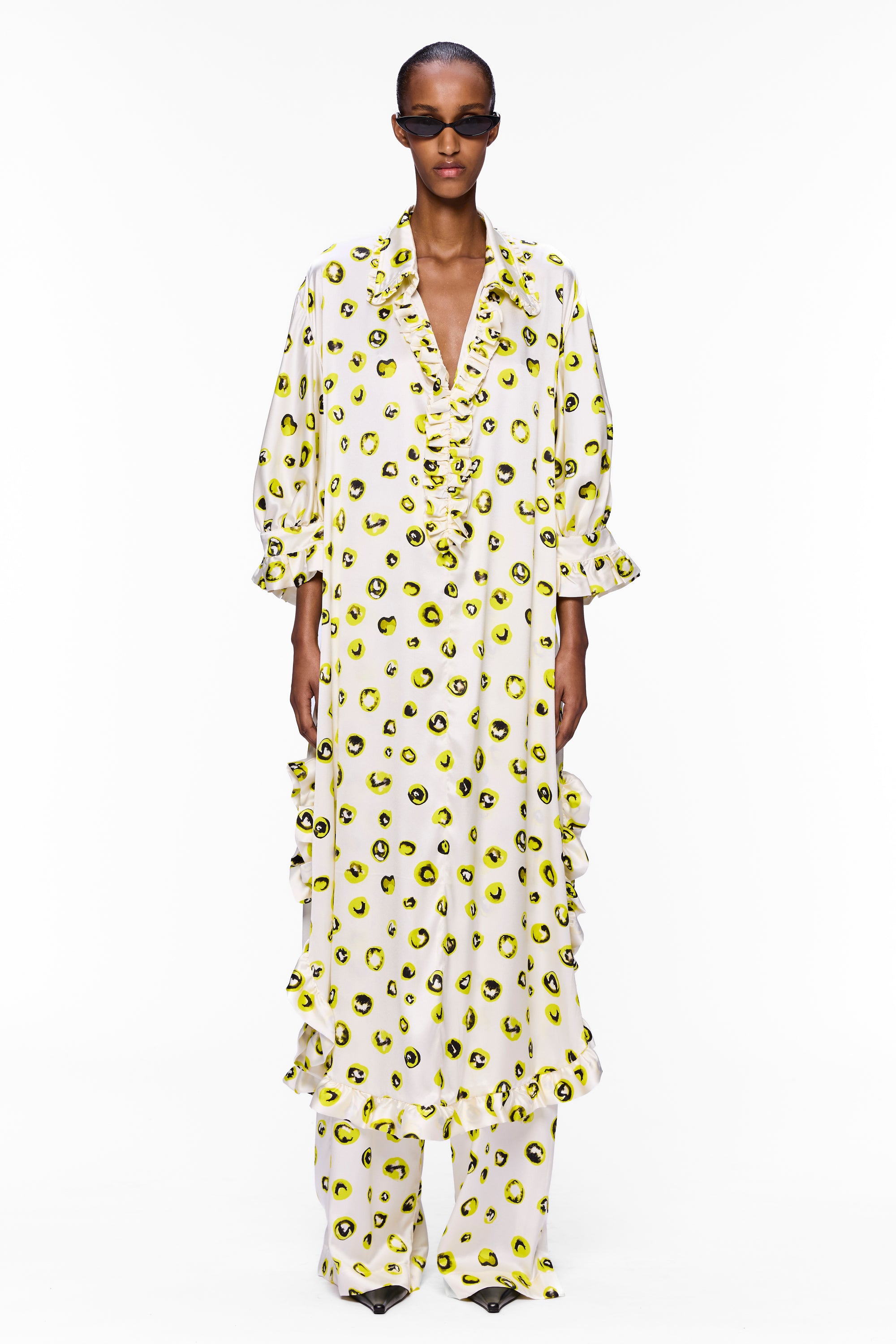 The Ruffled Tunic : Silk