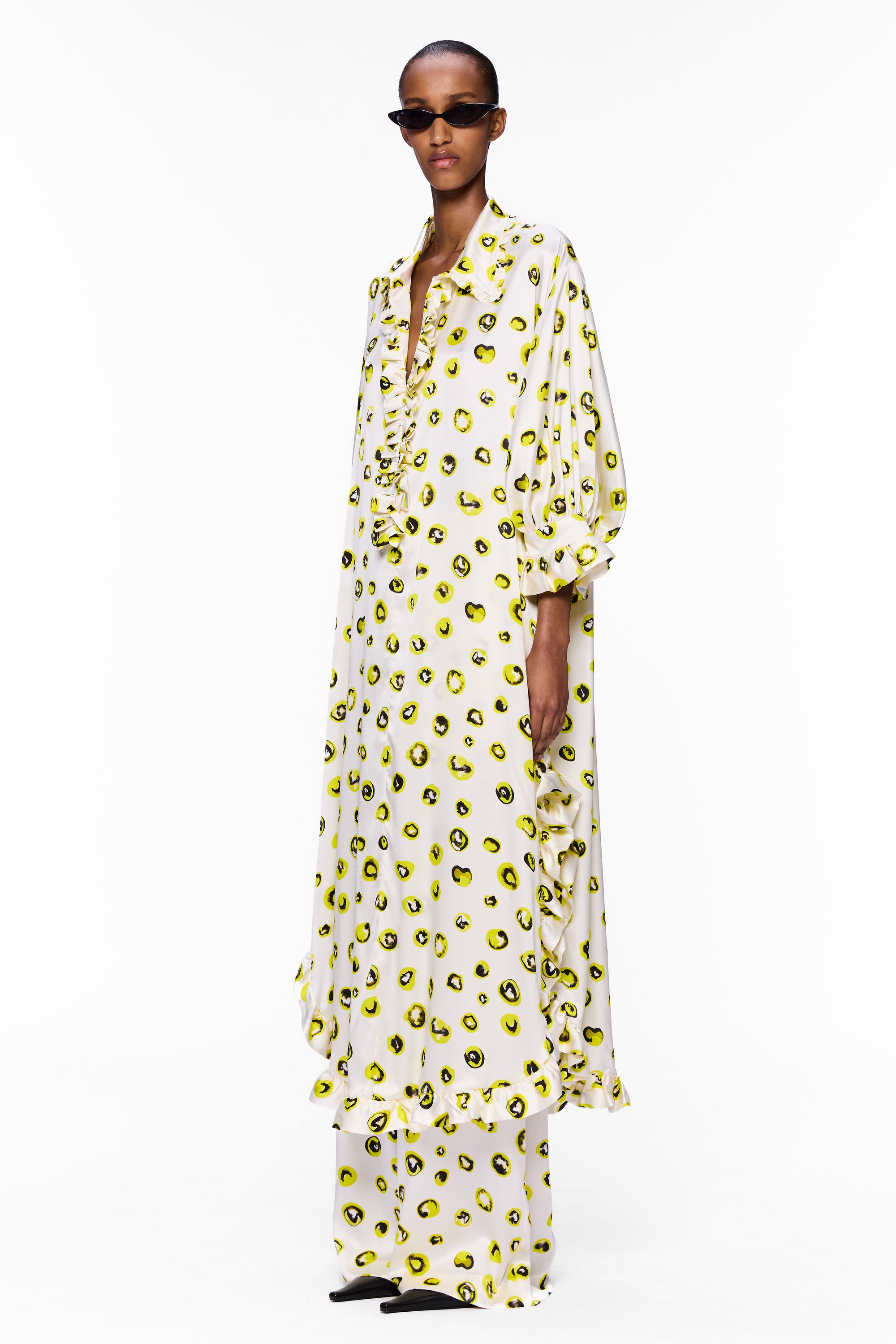 The Ruffled Tunic : Silk