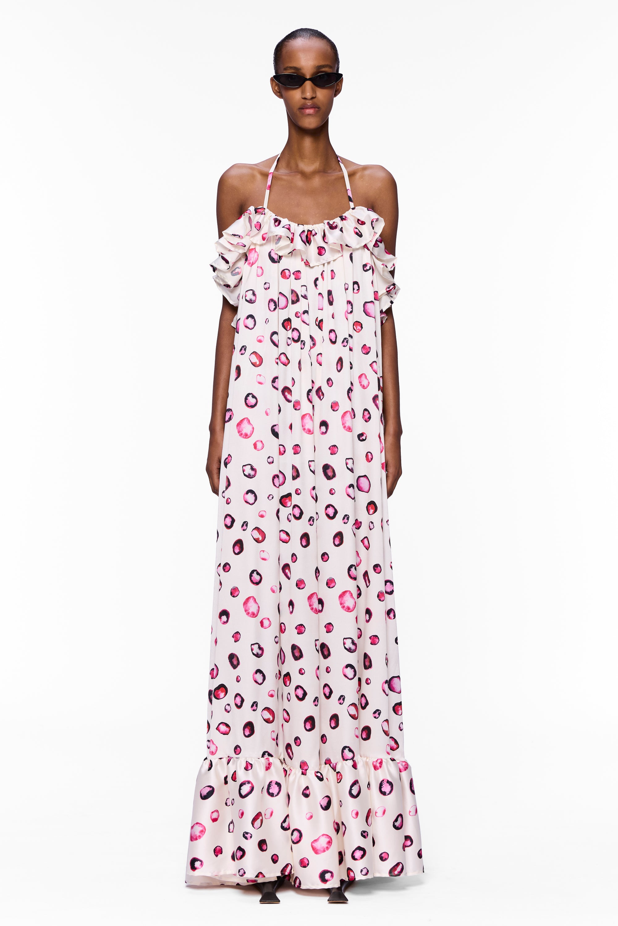 The Ruffled Slip Dress : Silk
