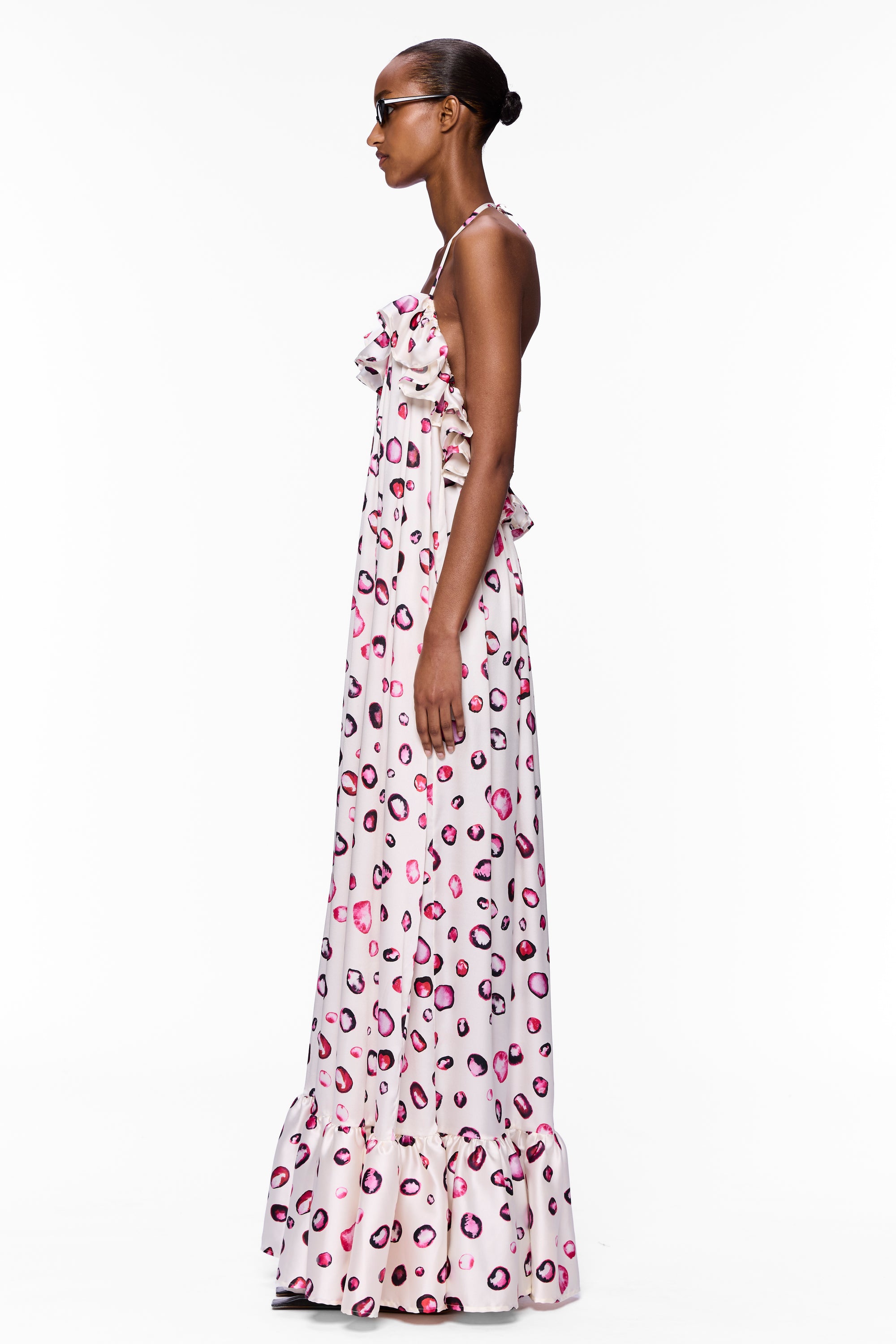 The Ruffled Slip Dress : Silk
