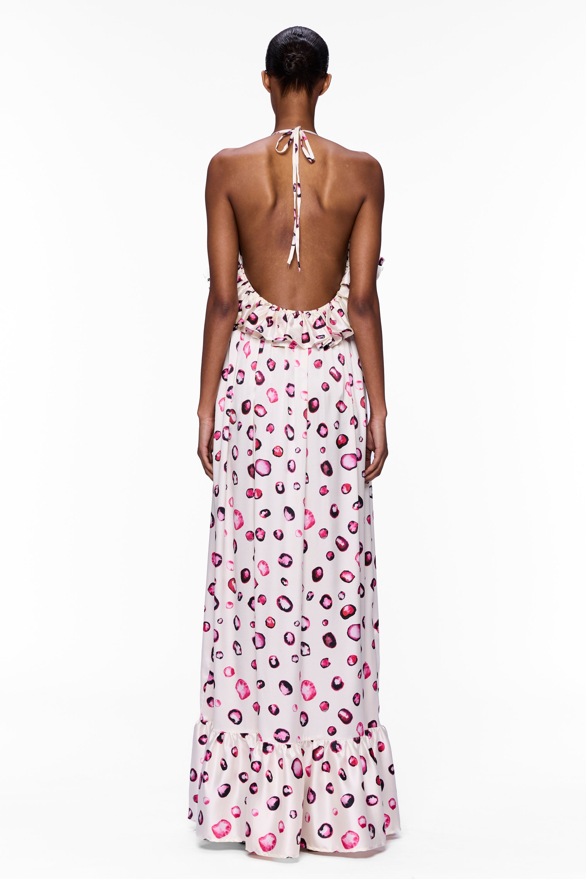 The Ruffled Slip Dress : Silk
