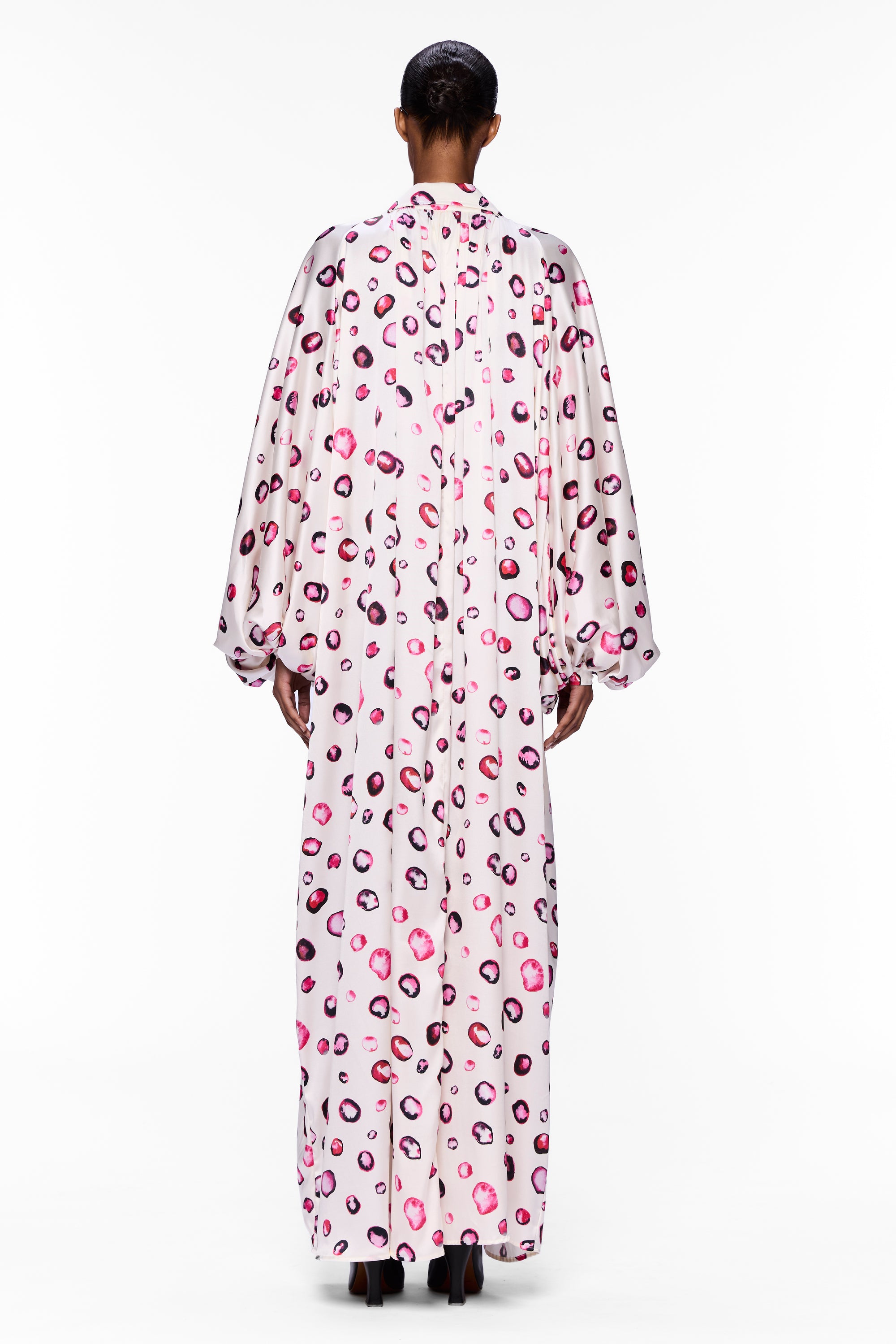 The Touareg Dress with Balloon Sleeve : Silk