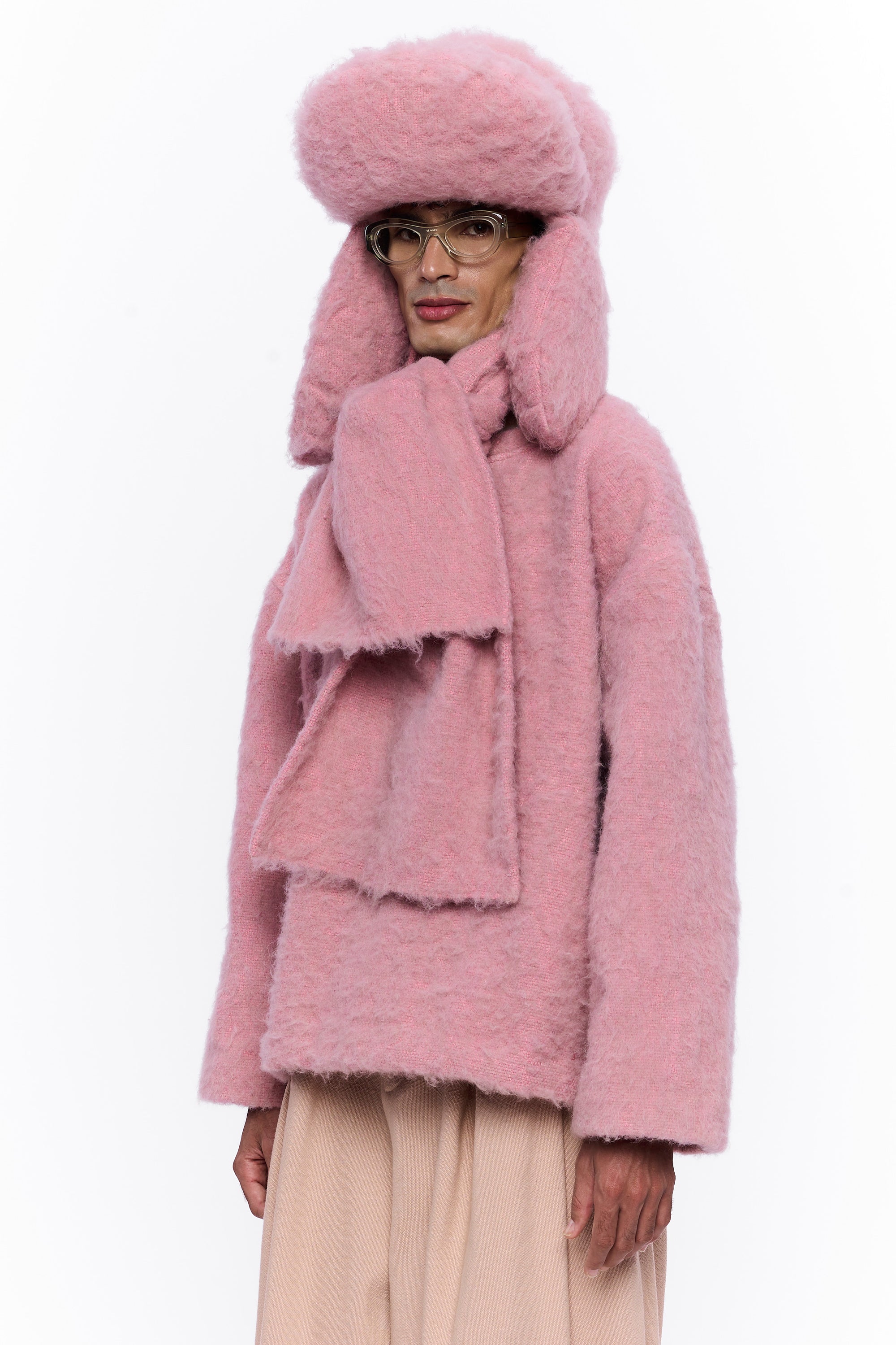 The Trapper Hat : Vieux Rose Wool